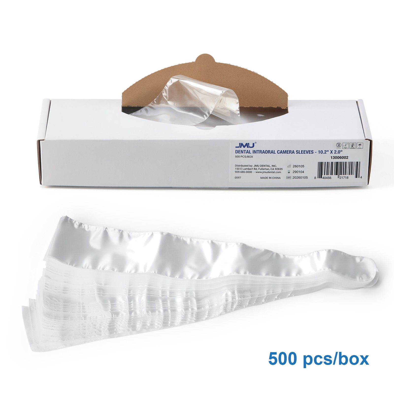 Lot Dental Disposable Intraoral Camera Sleeves Sheath Transparent 10.2＂x 2.0＂