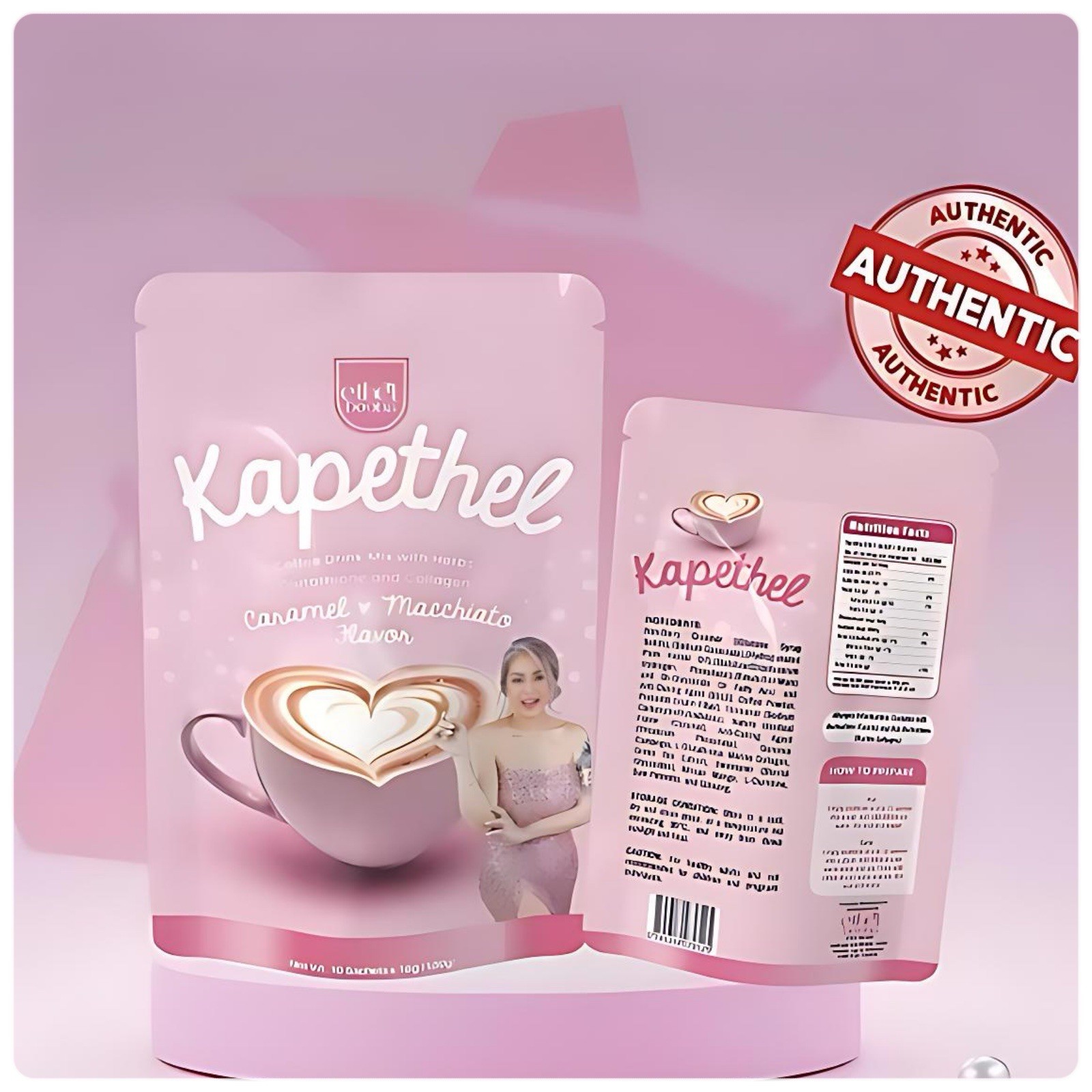 KAPETHEL COFFEE CARAMEL MACCHIATO GLUTATHIONE-COLLAGEN (10 SACHET)