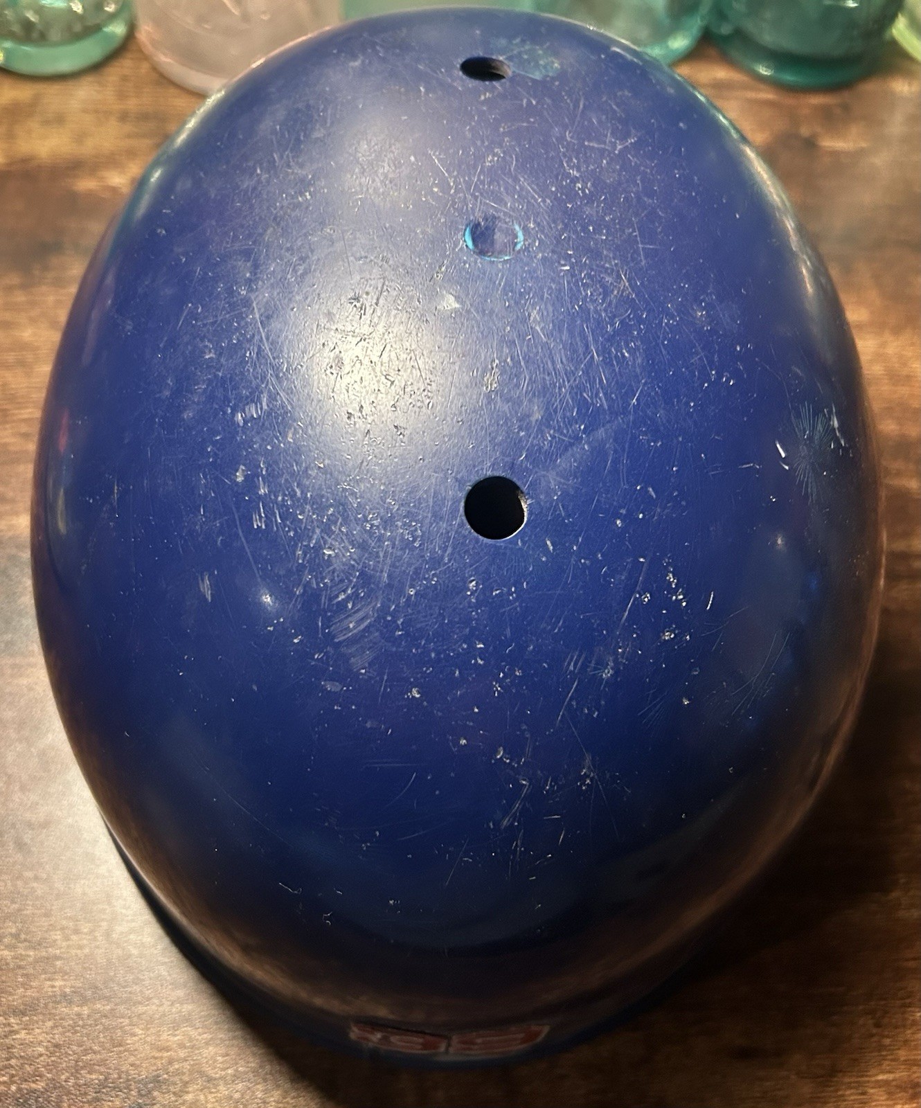 Circa 2004 Chicago Cubs #39 ABC Game Worn Used Catchers Flapless Helmet