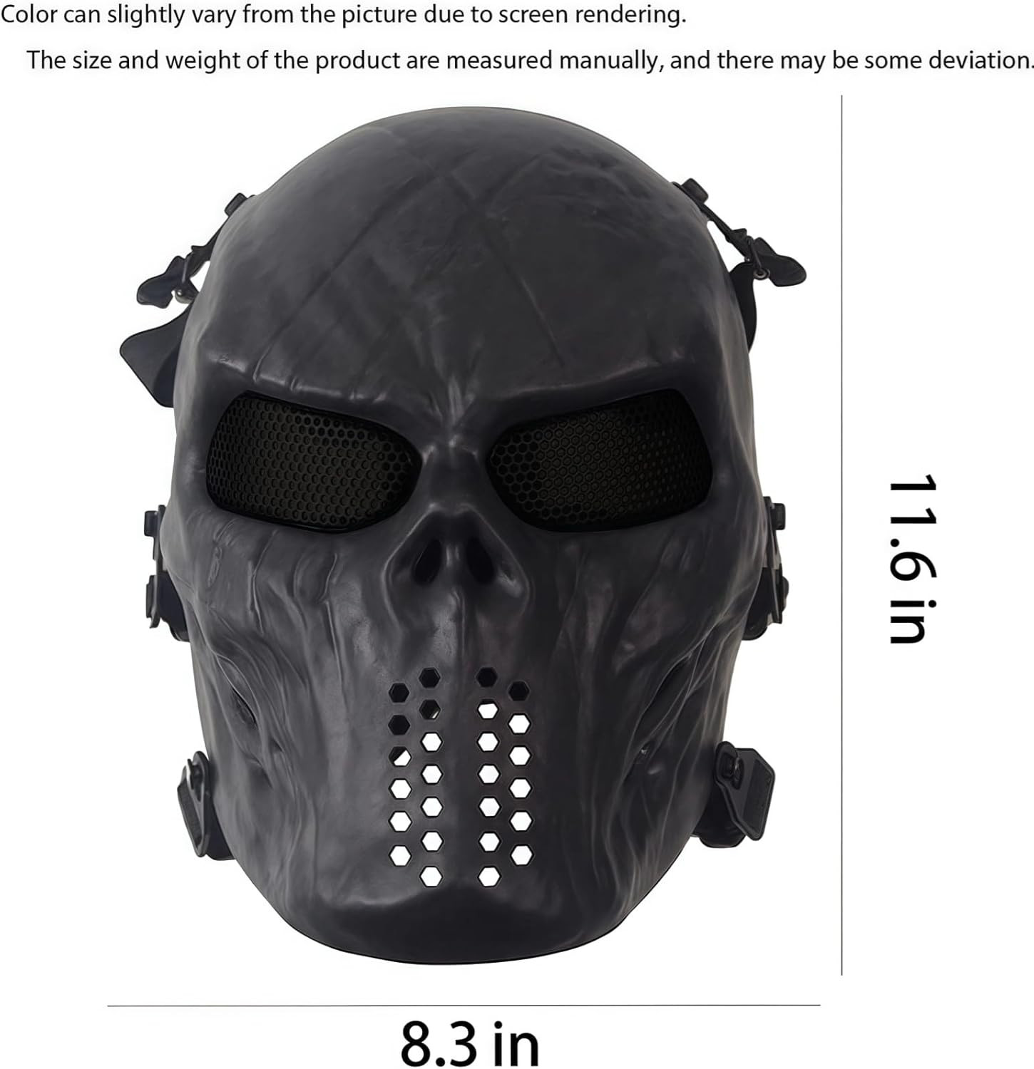 Airsoft Mask Full Face - Scary Skull Halloween Ghost Mask - Tactical Mask Ske...