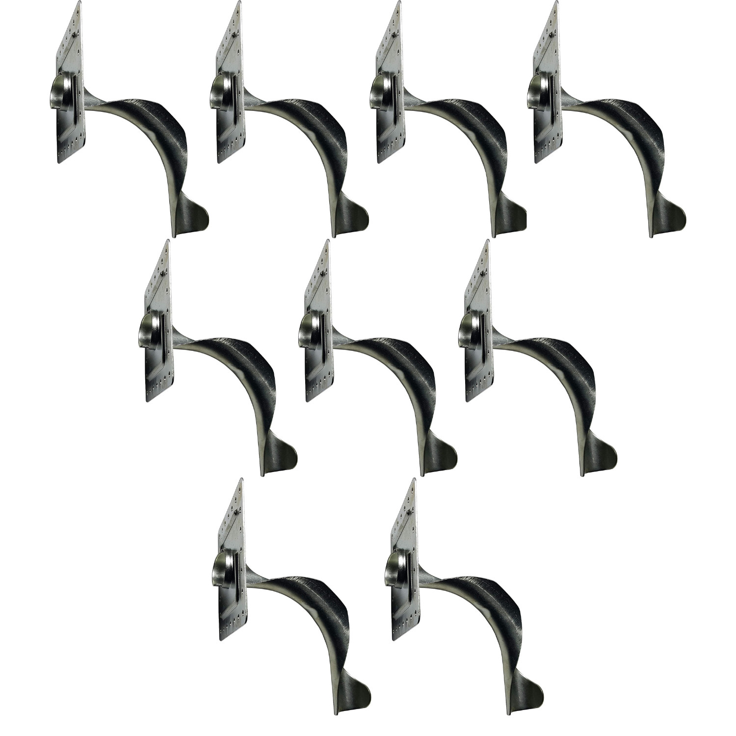 10 Pack XFITTING  1/2" Pex - B Tubing Bend  Supports Medal With Plate