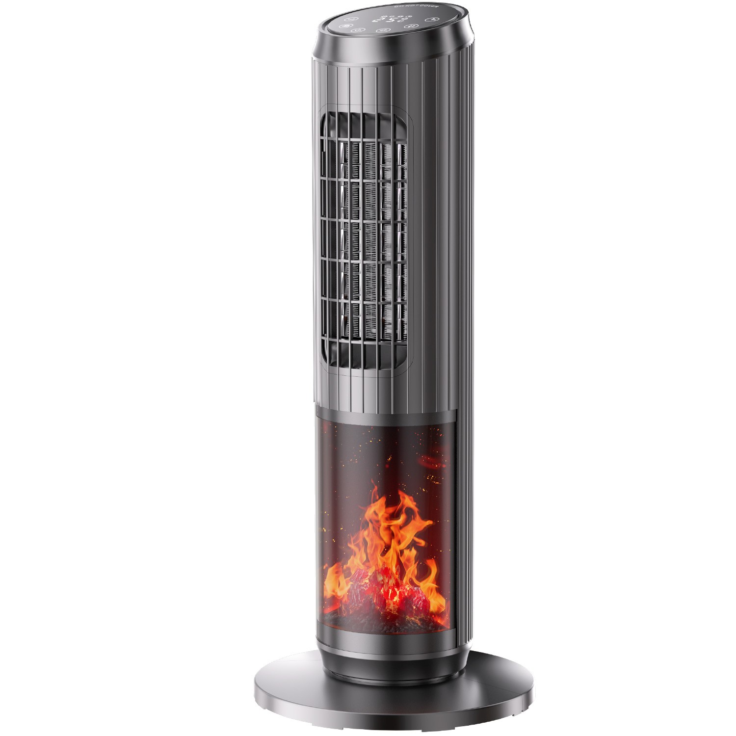 25" Oscillating 1500W Ceramic Tower Space Heater Electric Heater Fan With Remote