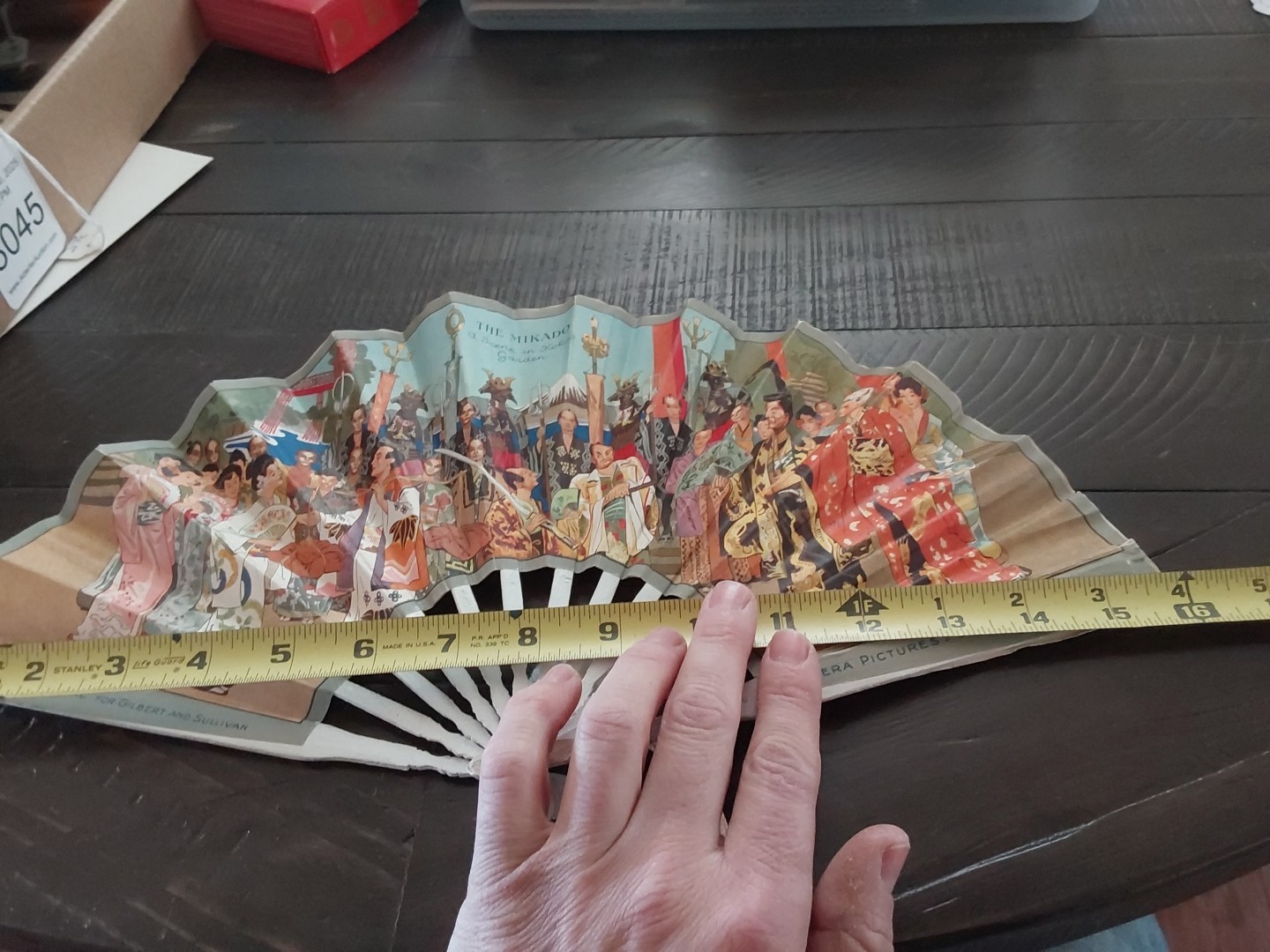 The Mikado 1900s Hand Fan "The Sphere" Theater Gilbert & Sullivan Opera