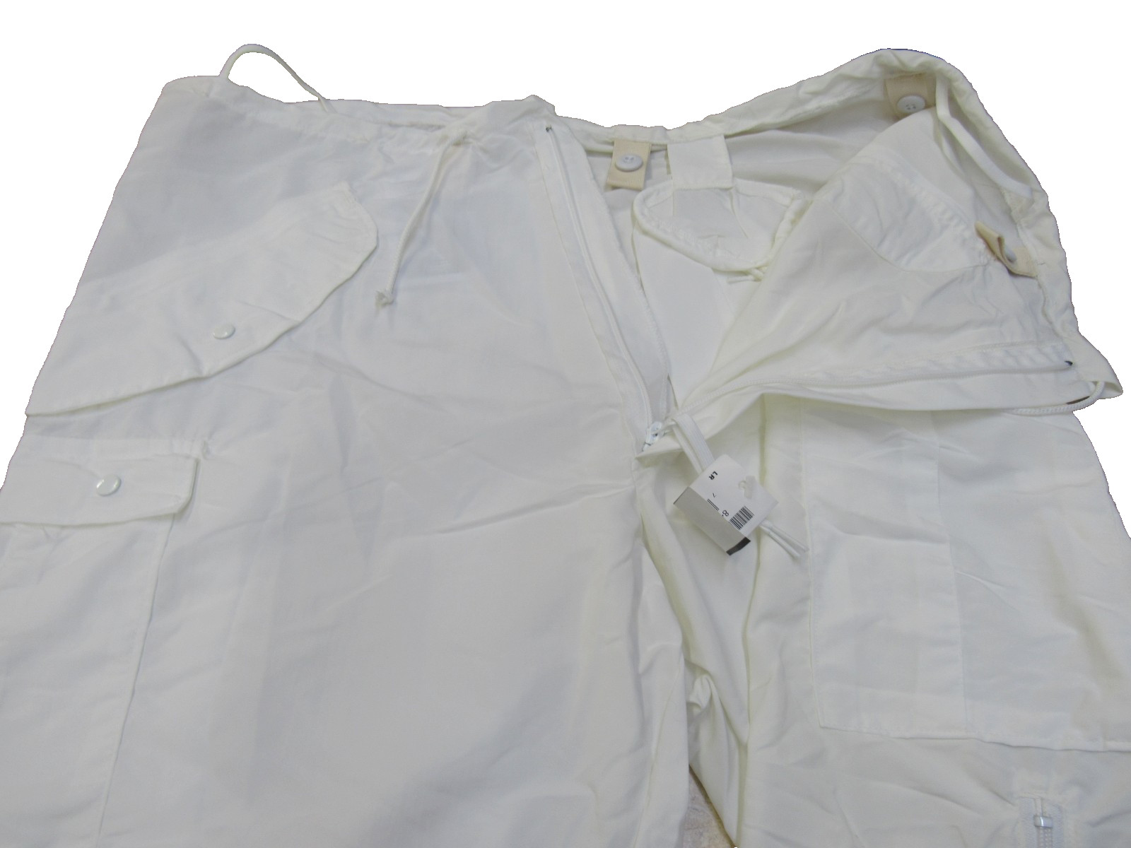 US GI Snow Camo Trousers Pants White Nylon Large Reg Tennier Industries 2018 NOS