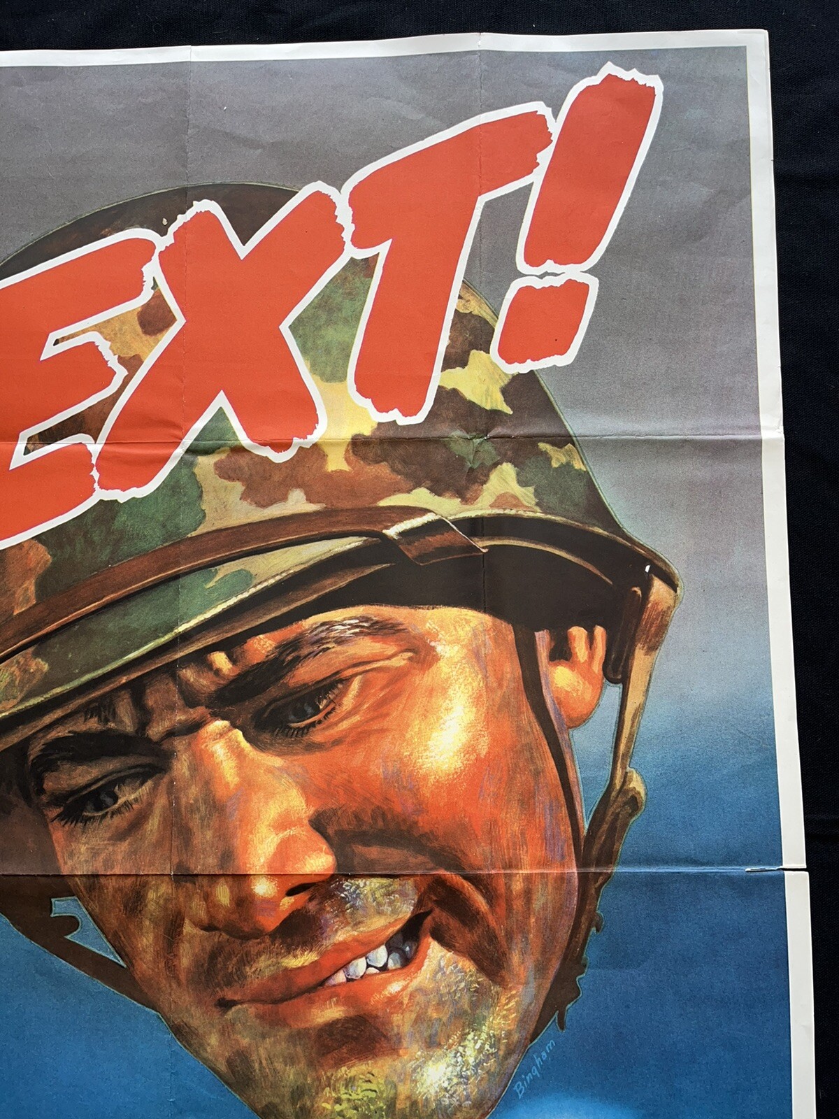 Vintage WWII War Large Poster - JAPAN You’re Next! 6th War Loan - 28-1/2”x40”