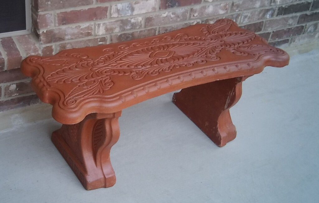 Concrete Cement Bench Mold Greek Scroll bench Top Commercial Grade Quality