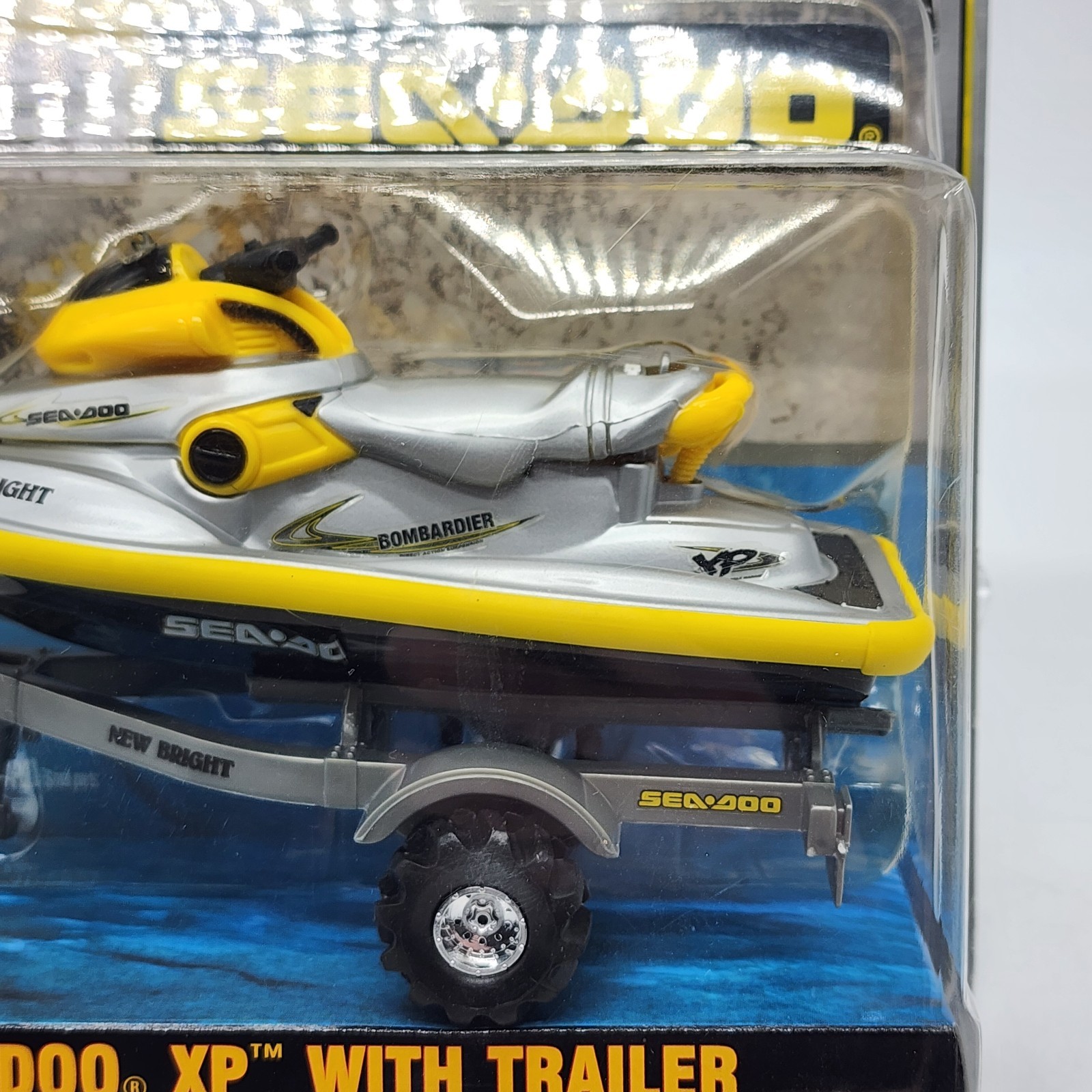 UH Vintage New Bright 2000 Sea Doo XP w/ Trailer Battery Powered *SEALED Rare