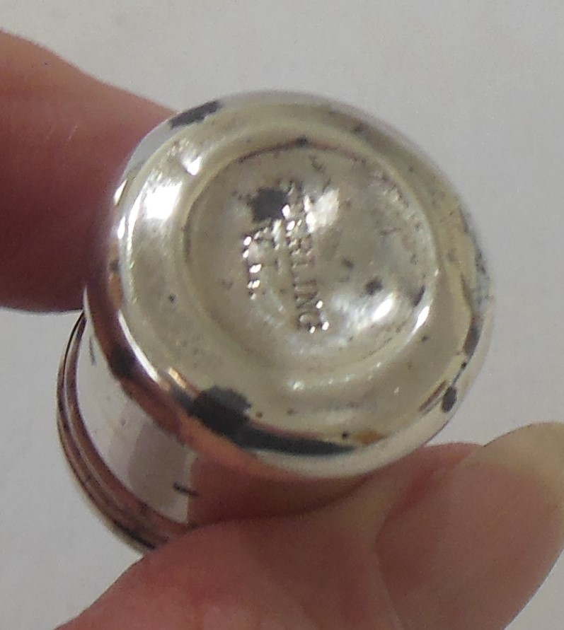 Set of 6 Mini Sterling Salt & Pepper Shakers VL Vincenzo Lollo NY MIB