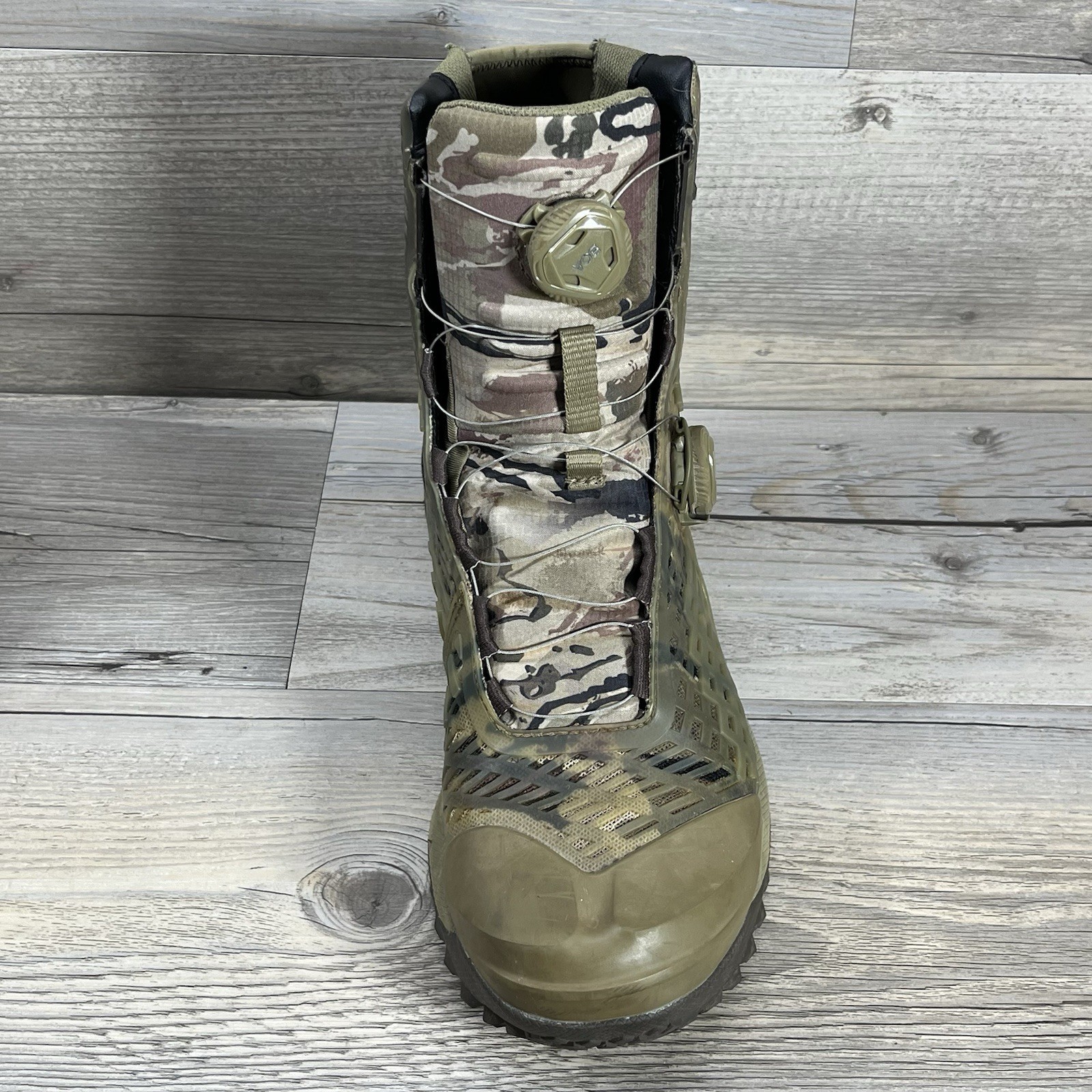 Under Armour Boots Men's 8.5 Cam Hanes CH1 Goretex Camo Hunting BOA Hiking