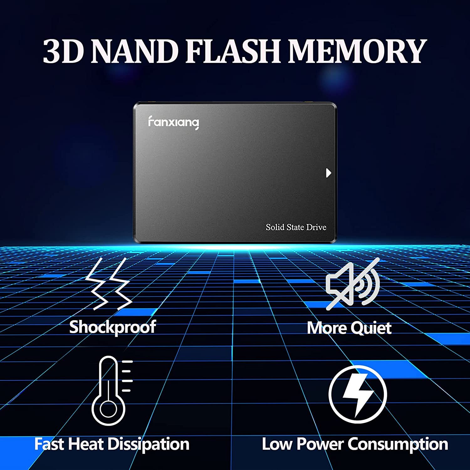 Fanxiang 512GB 1TB 2TB 4TB SSD 2.5'' SATA III 6Gb/s TLC Internal Hard Drive Lot