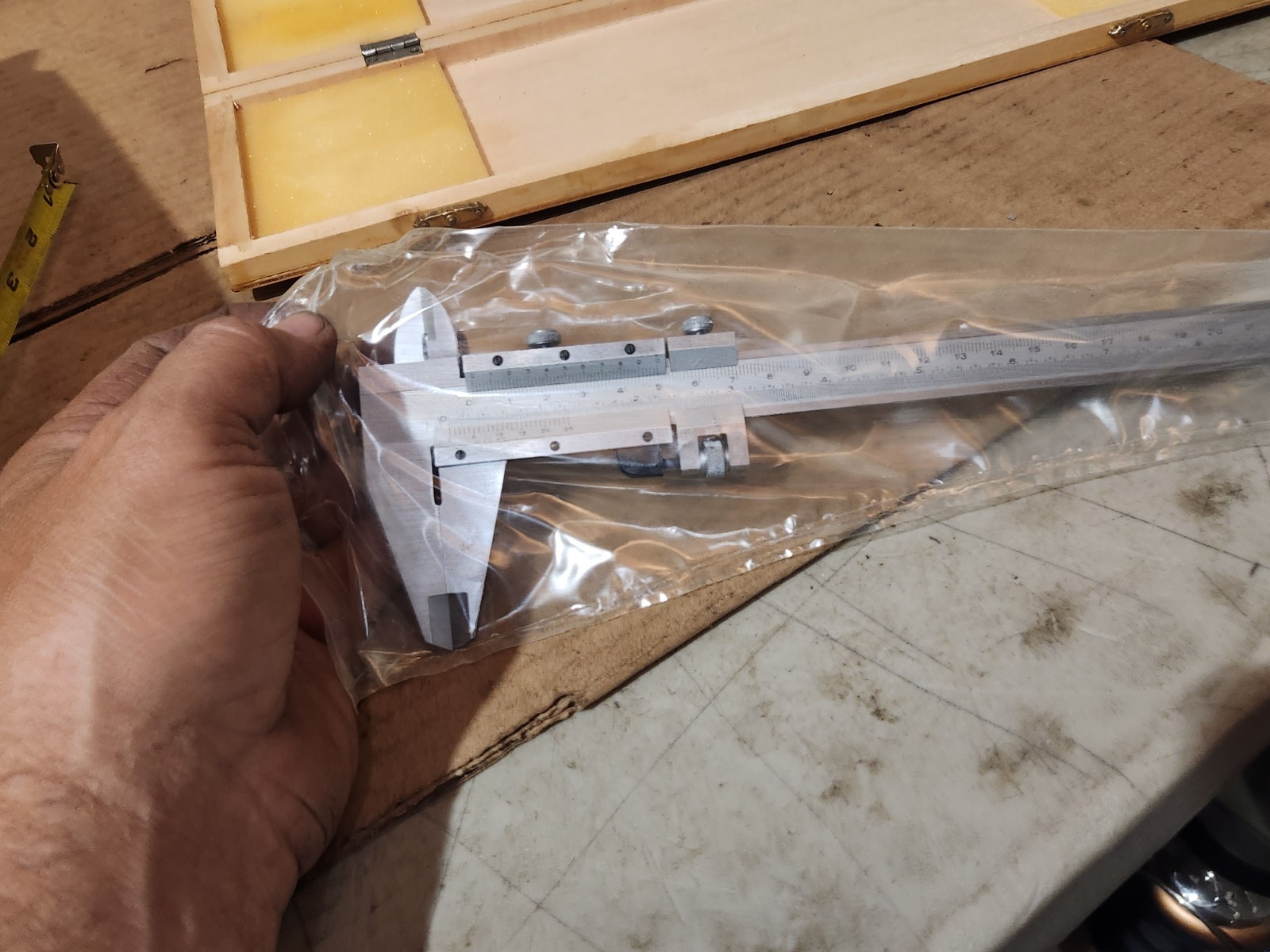 Stainless Hardened Caliper with 0-12"/300mm Measuring Range