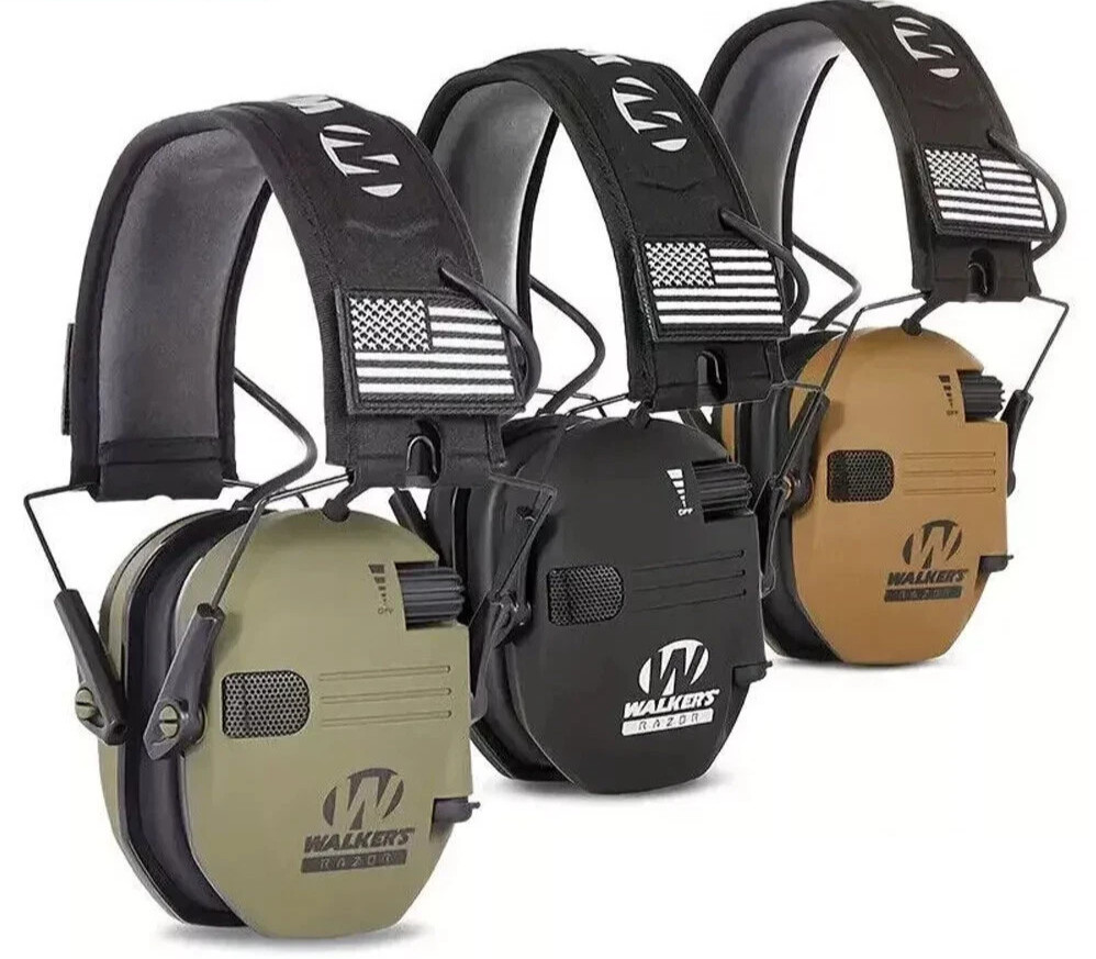 Walkers Razor Slim Electronic Shooting Range Hearing Protection Ear Muff 23dB NR