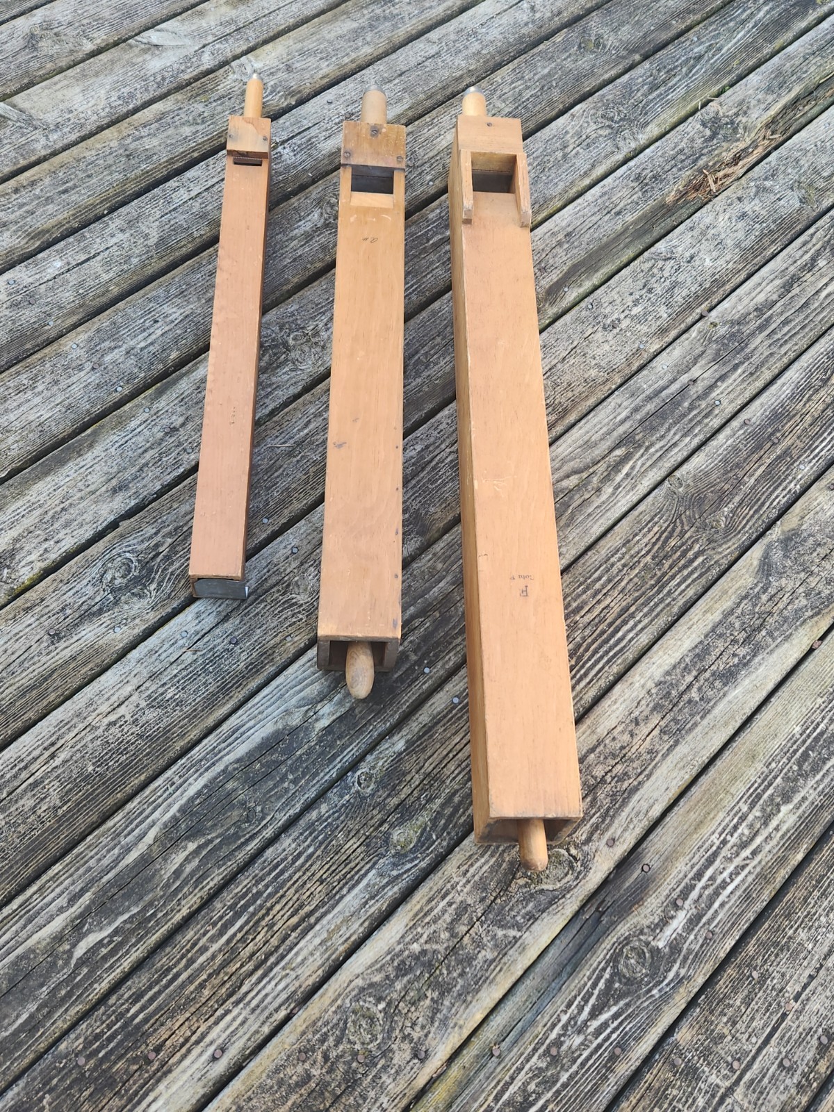 Pipe Organ Wood Flute Large Repurpose Decor Vintage Lot 3 Steampunk Church Prop