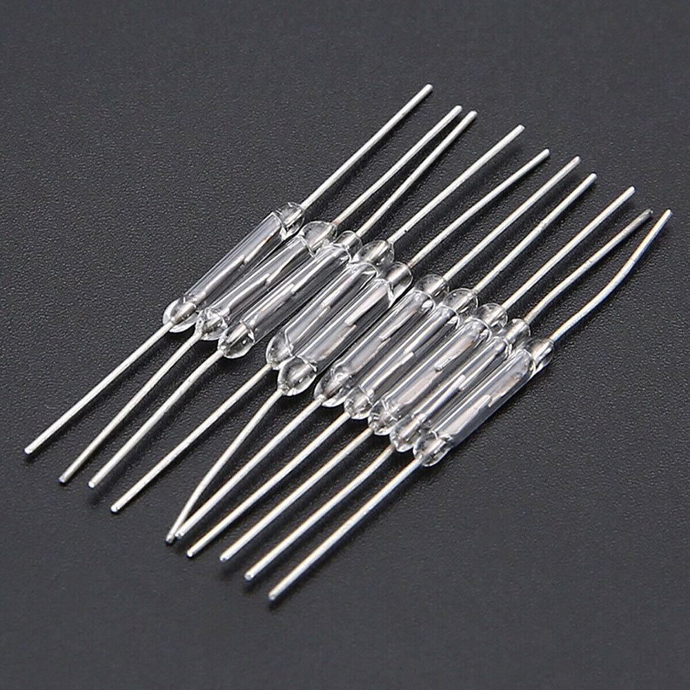 40 X Magnetic Glass Reed Switch 2 x 14 mm Normally Open N/O 2-Pin Low Voltage US