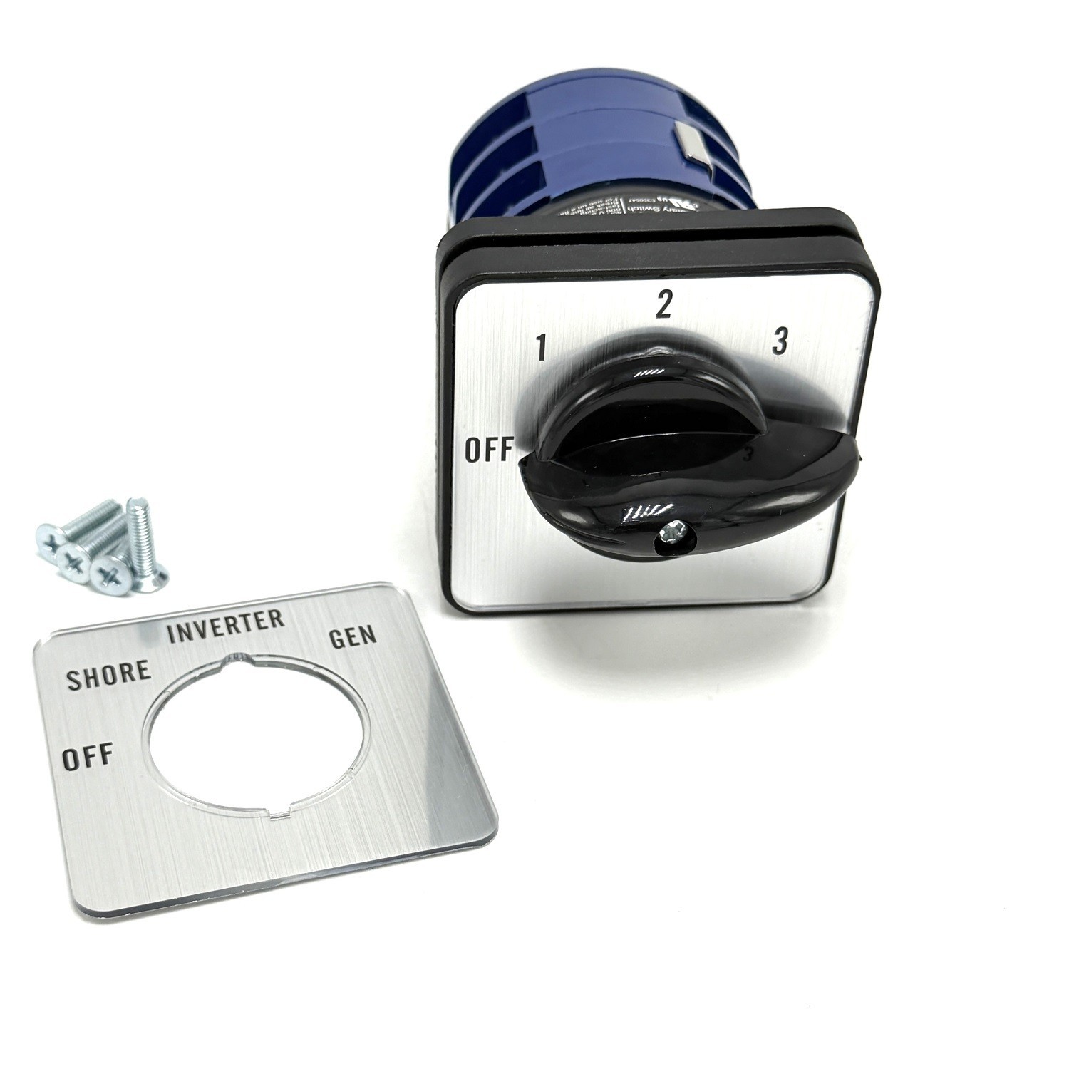 OFF +3 Position 40 Amp 9010 Rotary Transfer Switch for RV, Motorhome, Truck,Boat