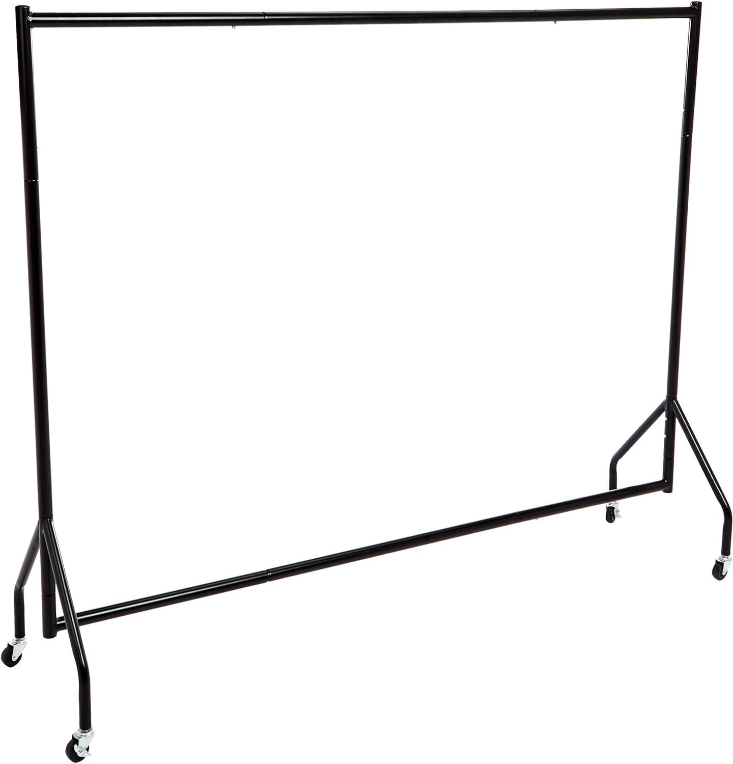 Heavy Duty Rolling Garment Rack, Hanging Clothes Organizer Rail for Display and