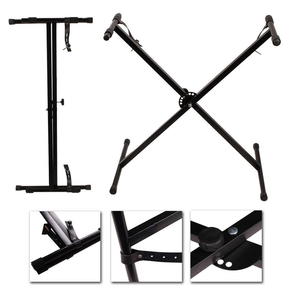 Keyboard Piano X Stand Electric Organ Rack Height Adjustable For 49 61 76 Key