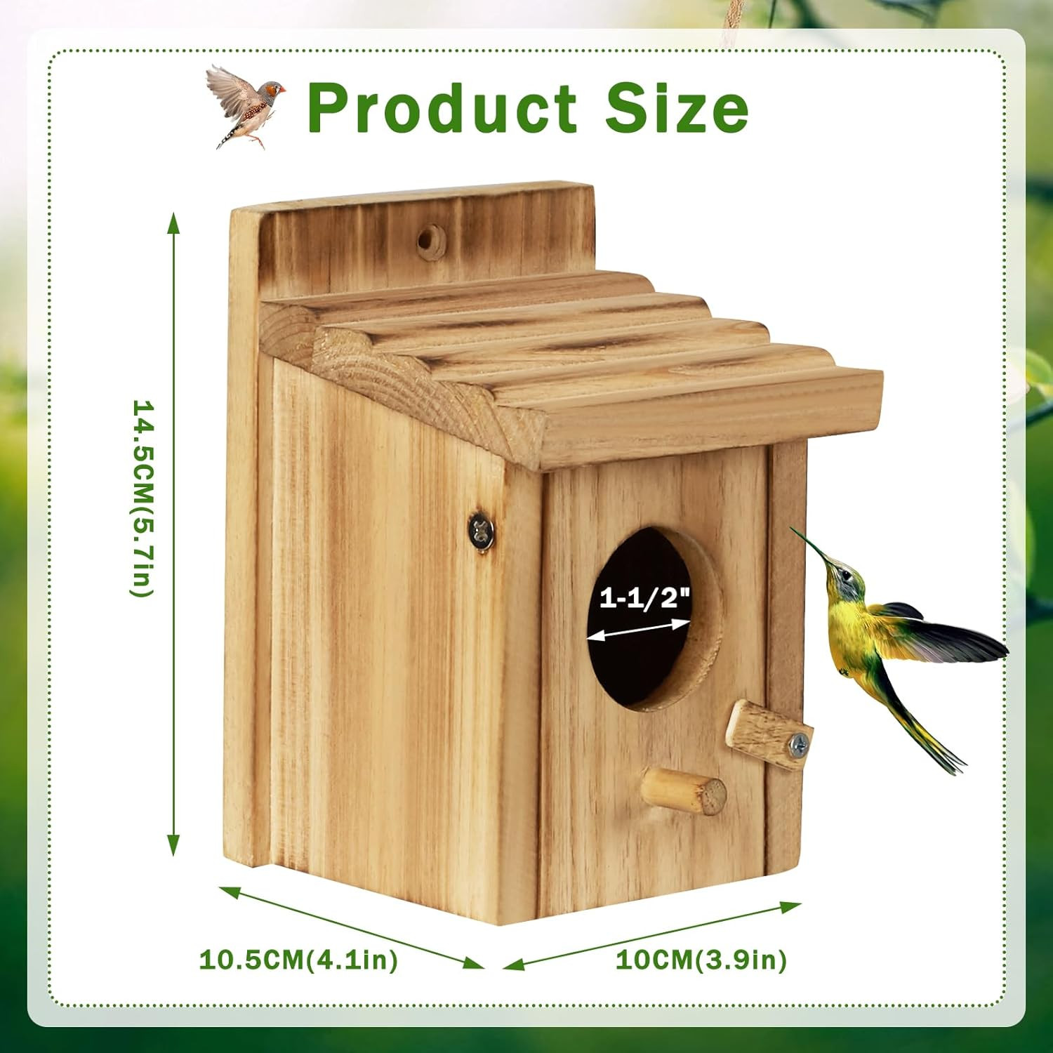 Small Bird House for Hummingbirds,Bird Houses for Outside,Humming Bird Houses fo