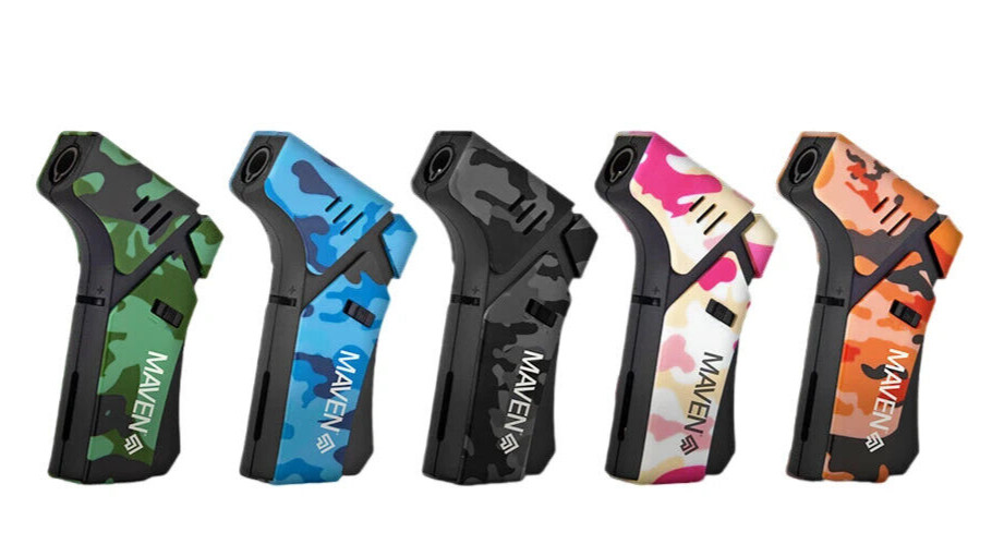 😎💥2 X MAVEN PRO MINI CAMO EDITION TORCH LIGHTER ADJUSTABLE FLAME 🔥 LOT OF 2 ✨