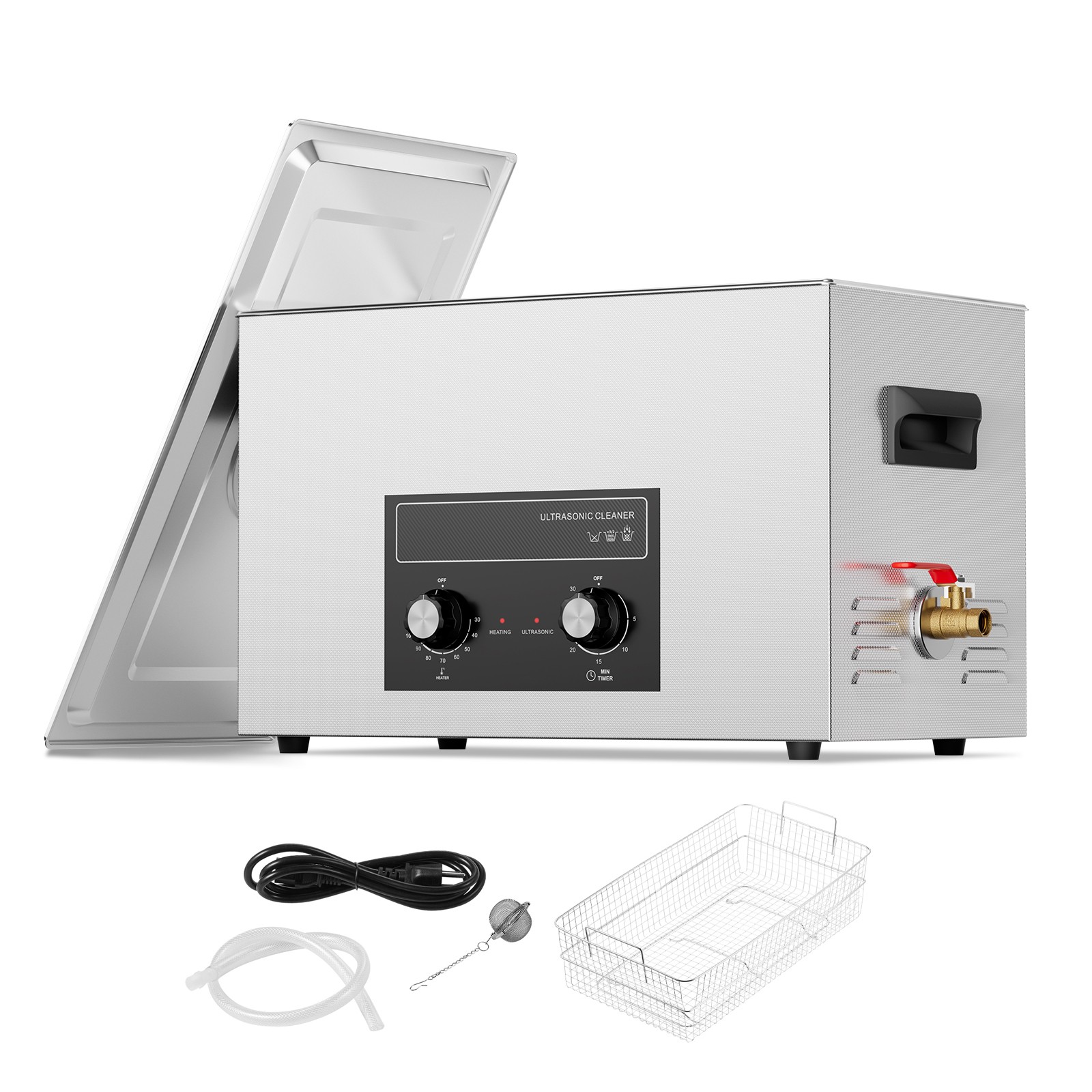 Uimoso 30L Ultrasonic Cleaner with Heater Timer & Basket Digital Sonic Machine