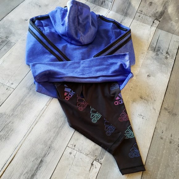 NWT - Adidas Kids' 2-piece Active Set - Hoodie and Legging - Size 2T