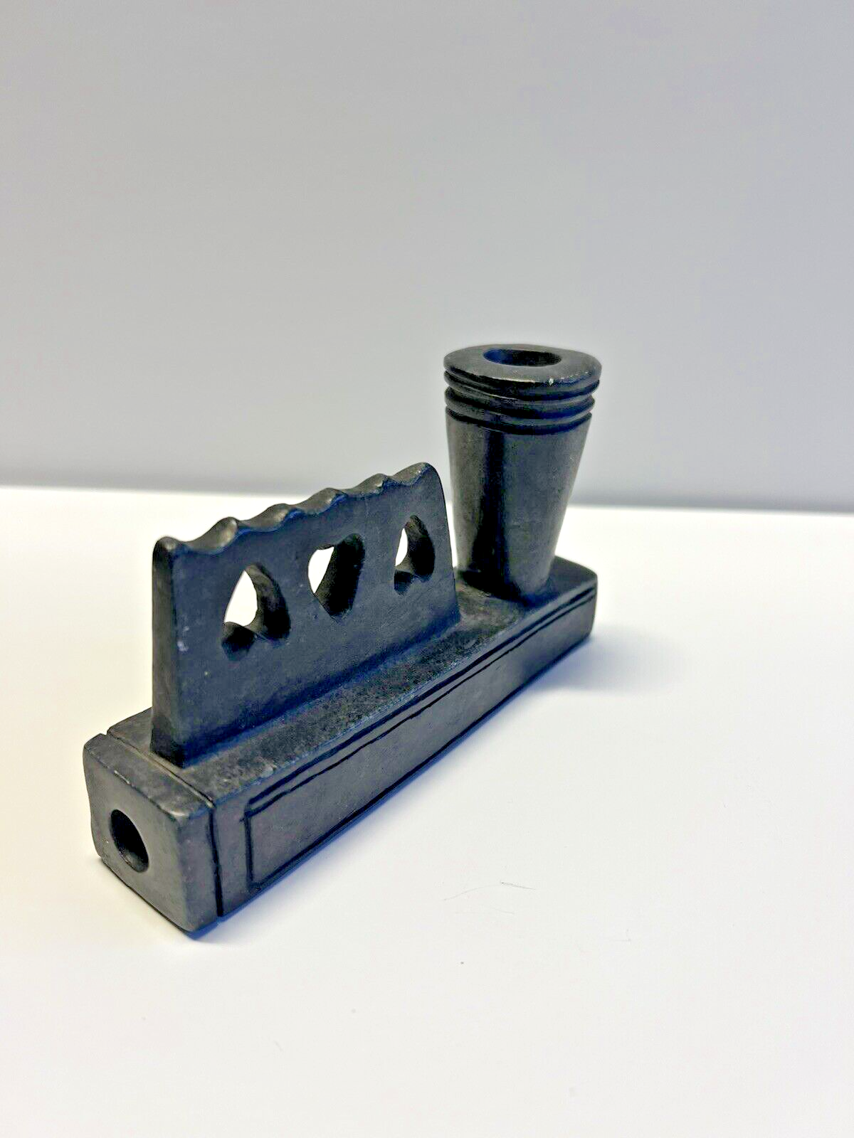 Antique Original Native American Indian Train Smoking Pipe; Late 1800's