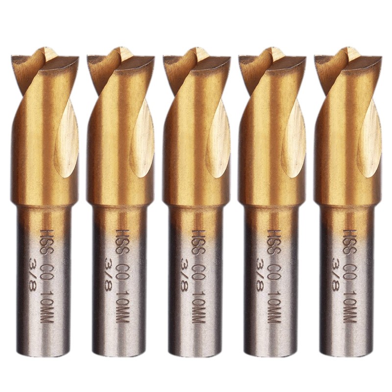 5pc 3/8" 10mmSpot Weld Drill Bits HSS Titanium Coated Cobalt Spot Cutter Set