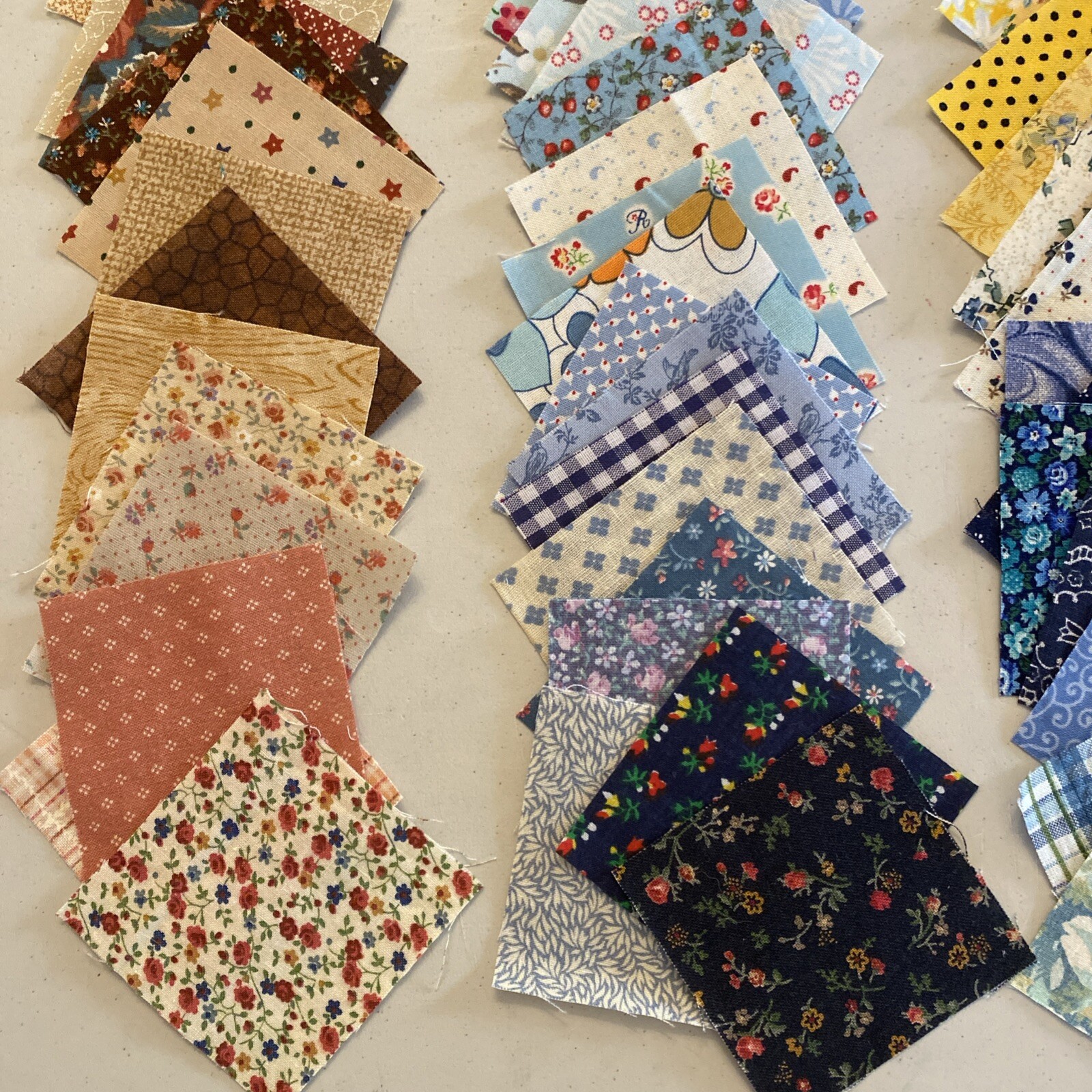 150 2.5 INCH (2.5” X 2.5”) QUILT SQUARES - Cotton Fabric Crafts Sew