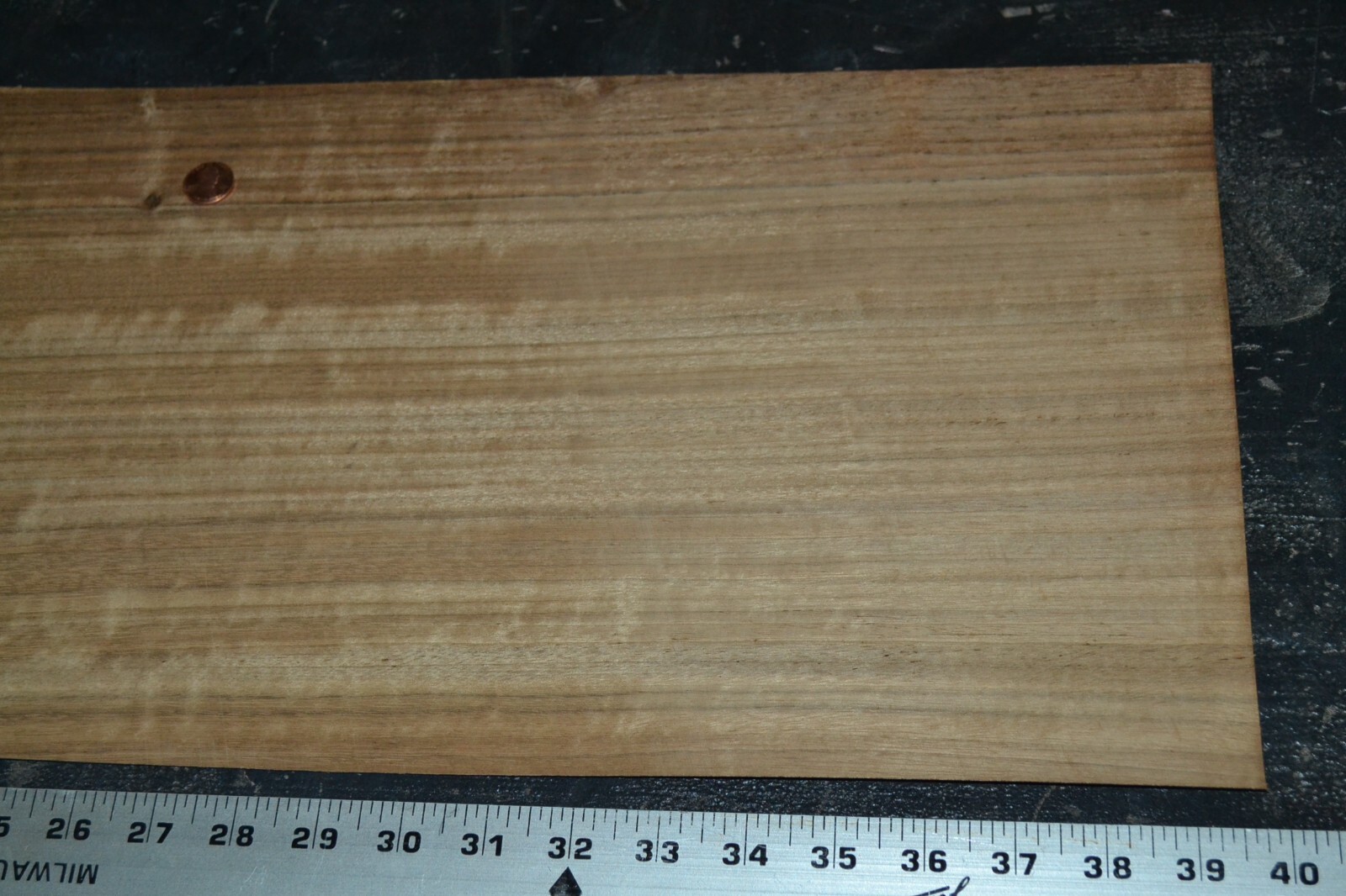 Shedua Raw Wood Veneer Sheet 9.5 x 39 inches 1/42nd BLEMISHED M4674-32