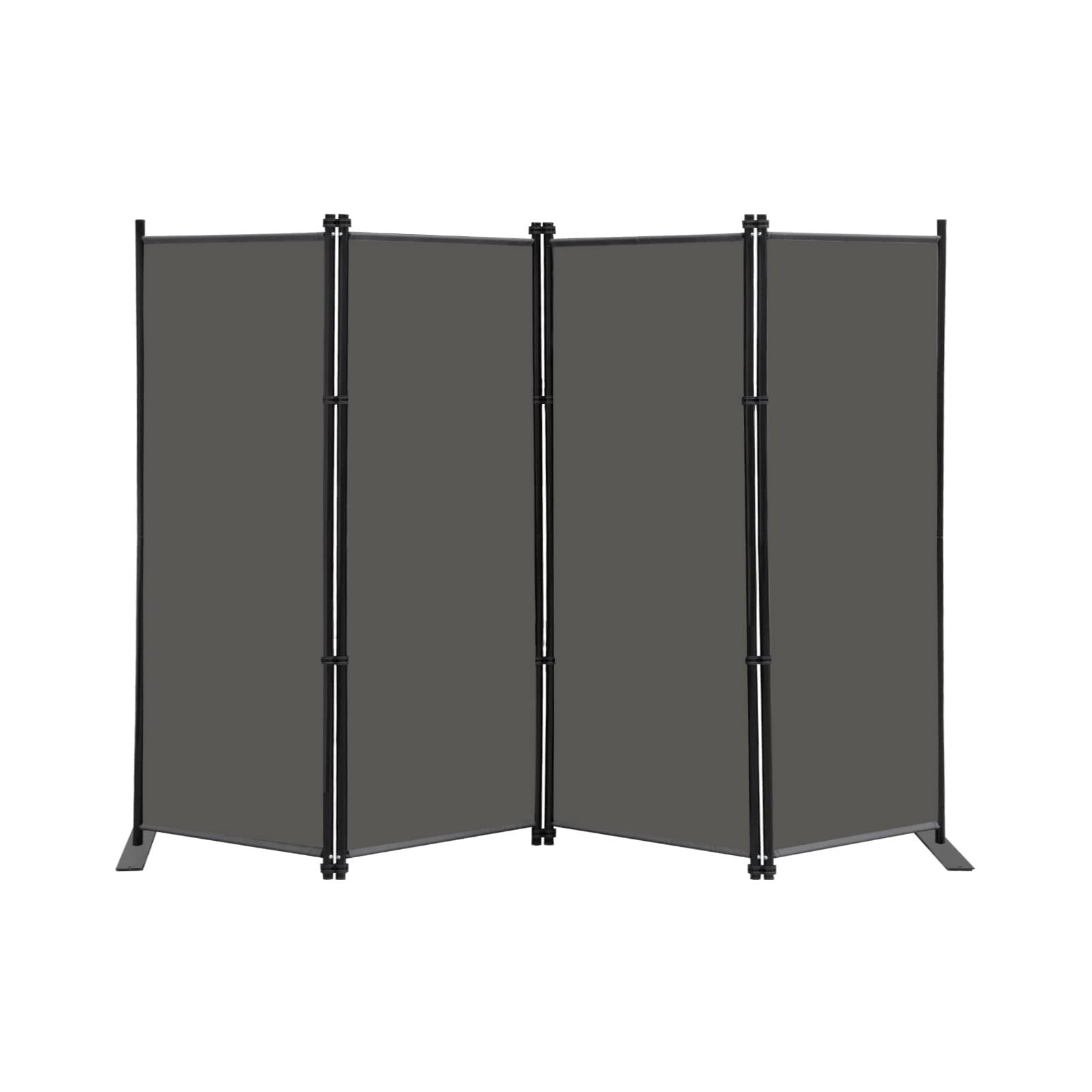 4 Panel Room Divider Screen 6Ft Tall Foldable Privacy Dividers Indoor Wall Pa...