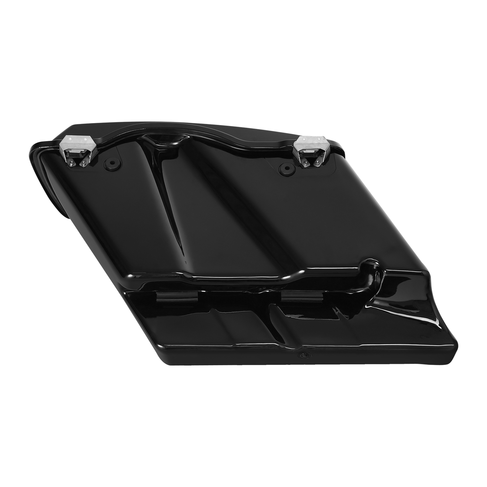 5" Vivid Black Stretched Extended Hard Saddlebags Fit For Harley Touring 93-13