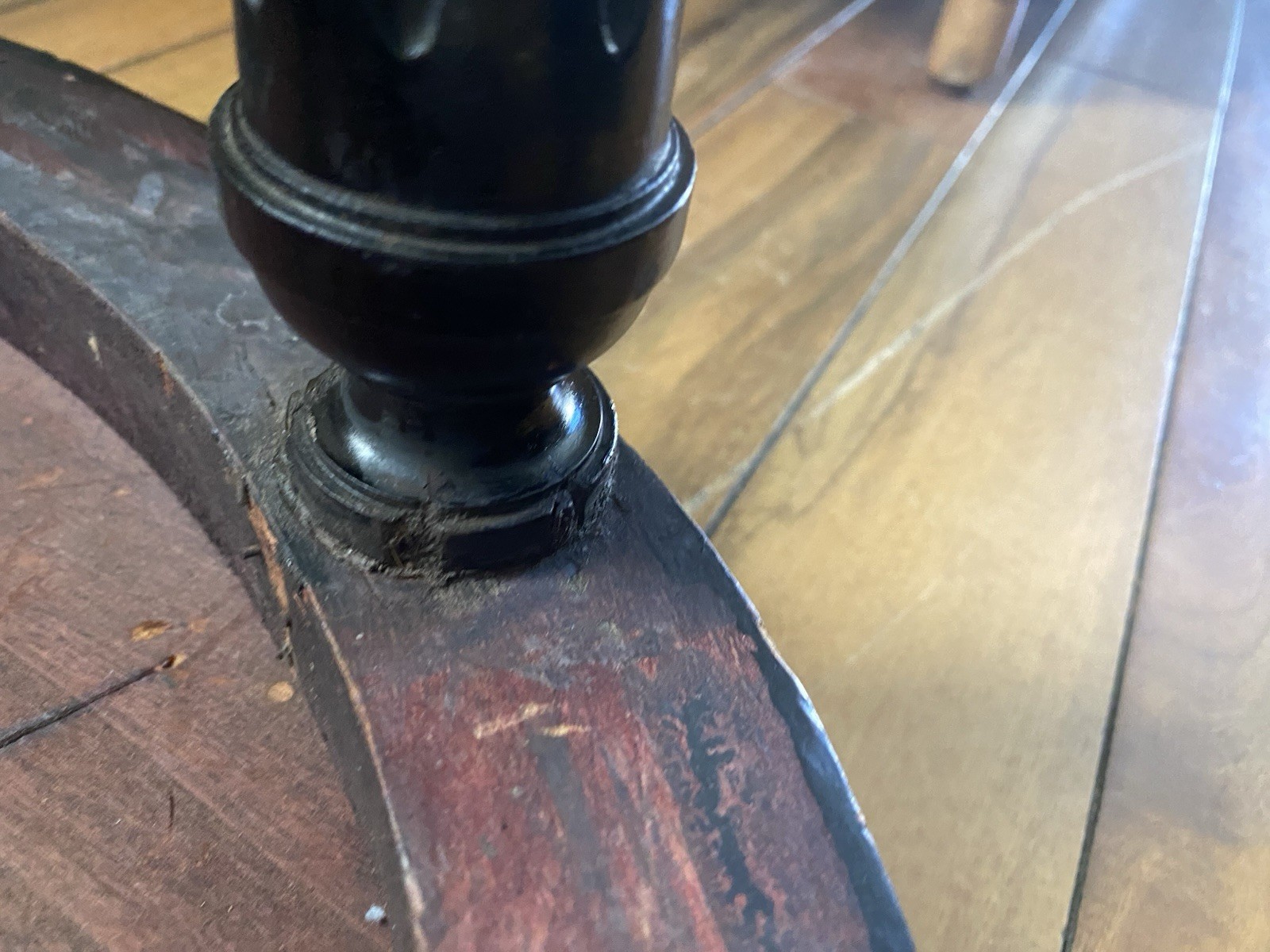 FRENCH Louis XVI Style Small Bouillotte Marble Top And Brass Edge Side Table