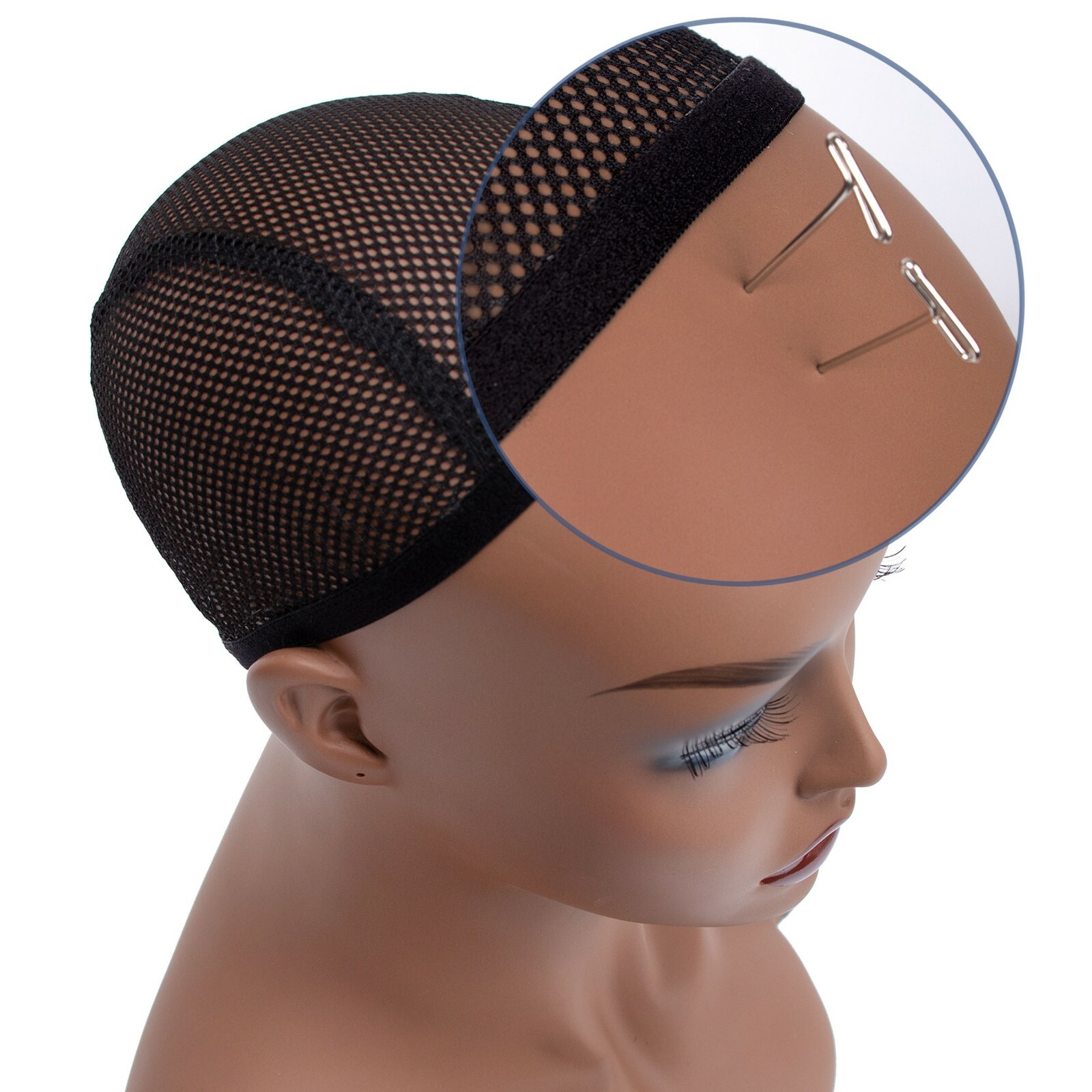 16.5" Realistic Mannequin Wig Head Manikin shoulder Bust Stand Display Hair DE-S