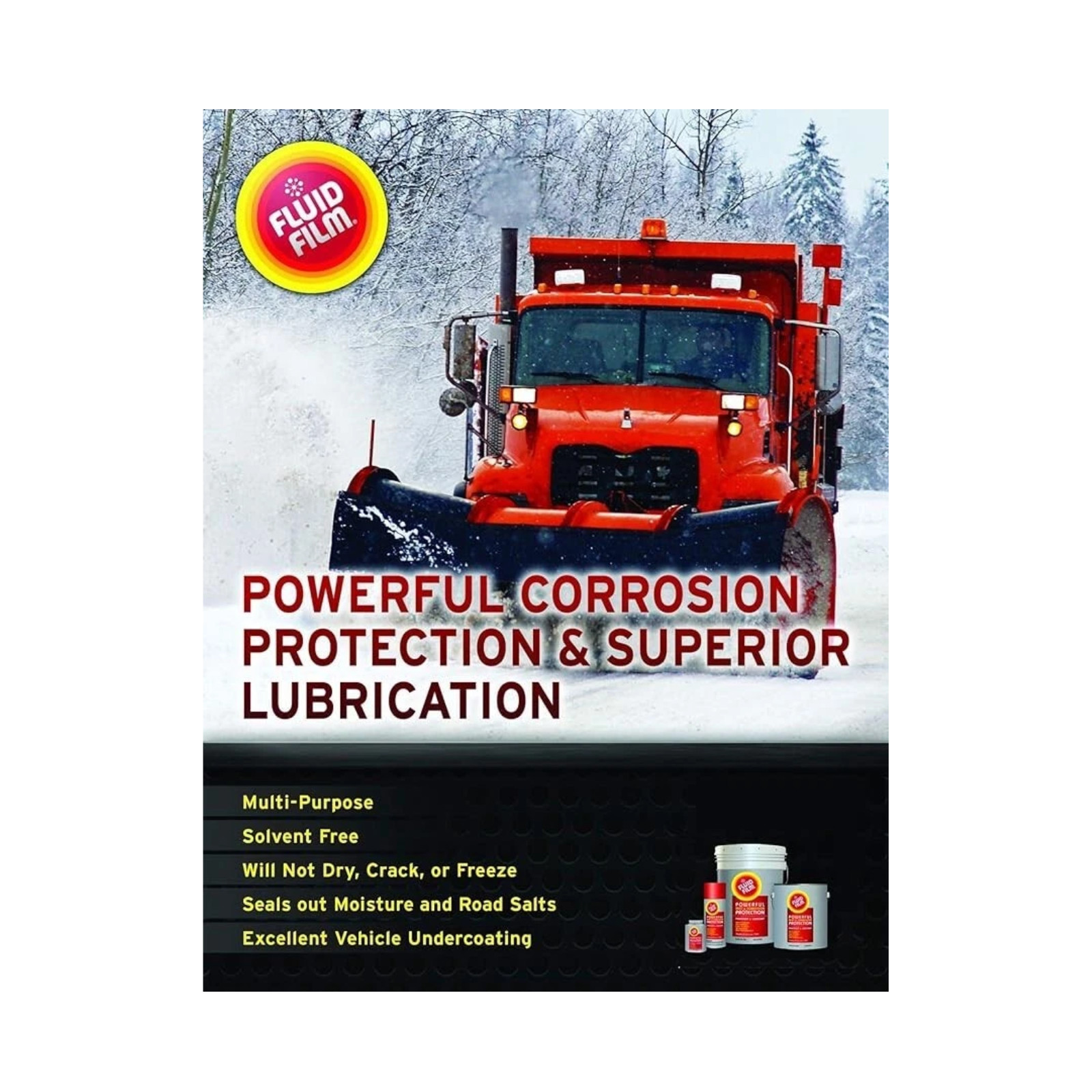 Fluid Film Rust Corrosion Penetrant Lubricant Preventative, 11.75oz Aerosol 12pk