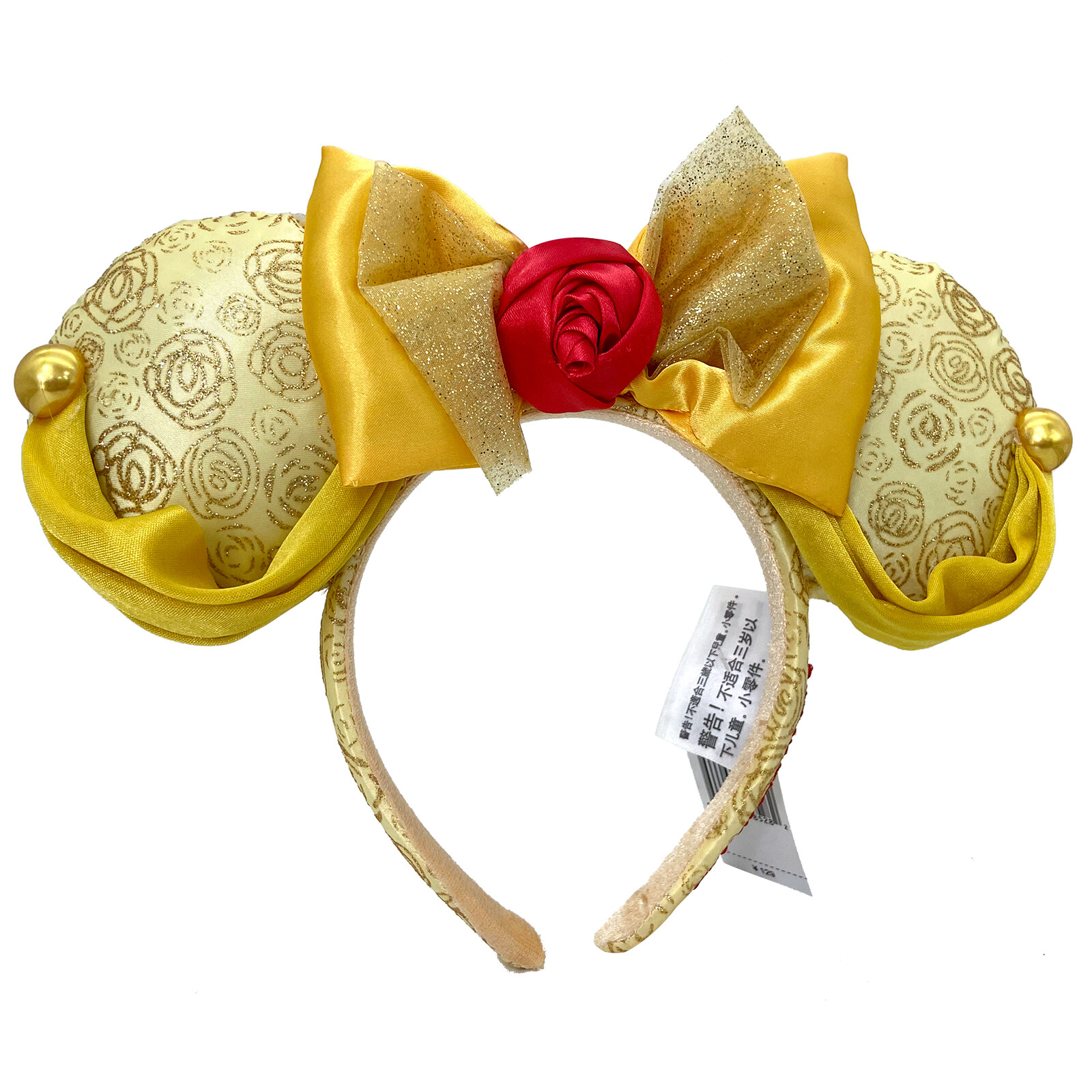 DisneyParks Minnie Mouse Ears Beauty and the Beast Belle Bow Mickey Headband2026