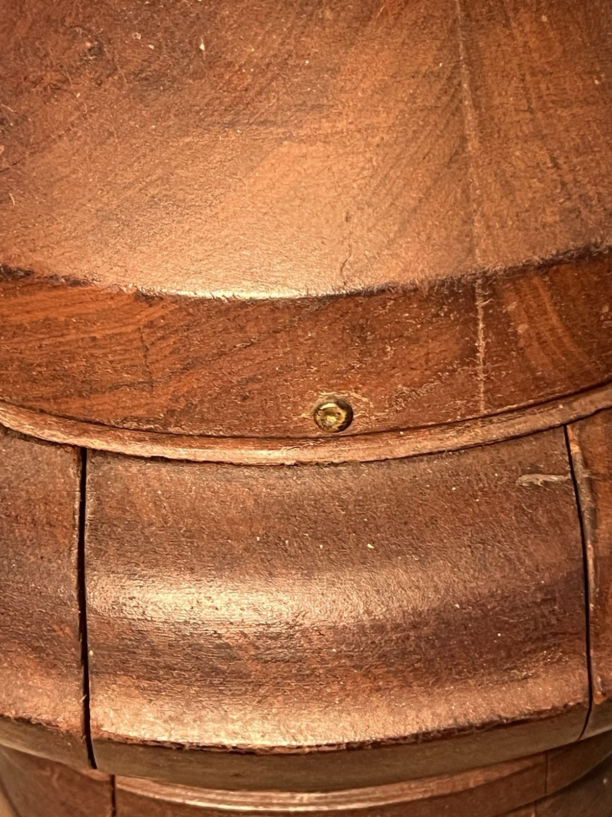 Antique Multi-Piece Wood Millinery Puzzle-Form Hat Block/Mold