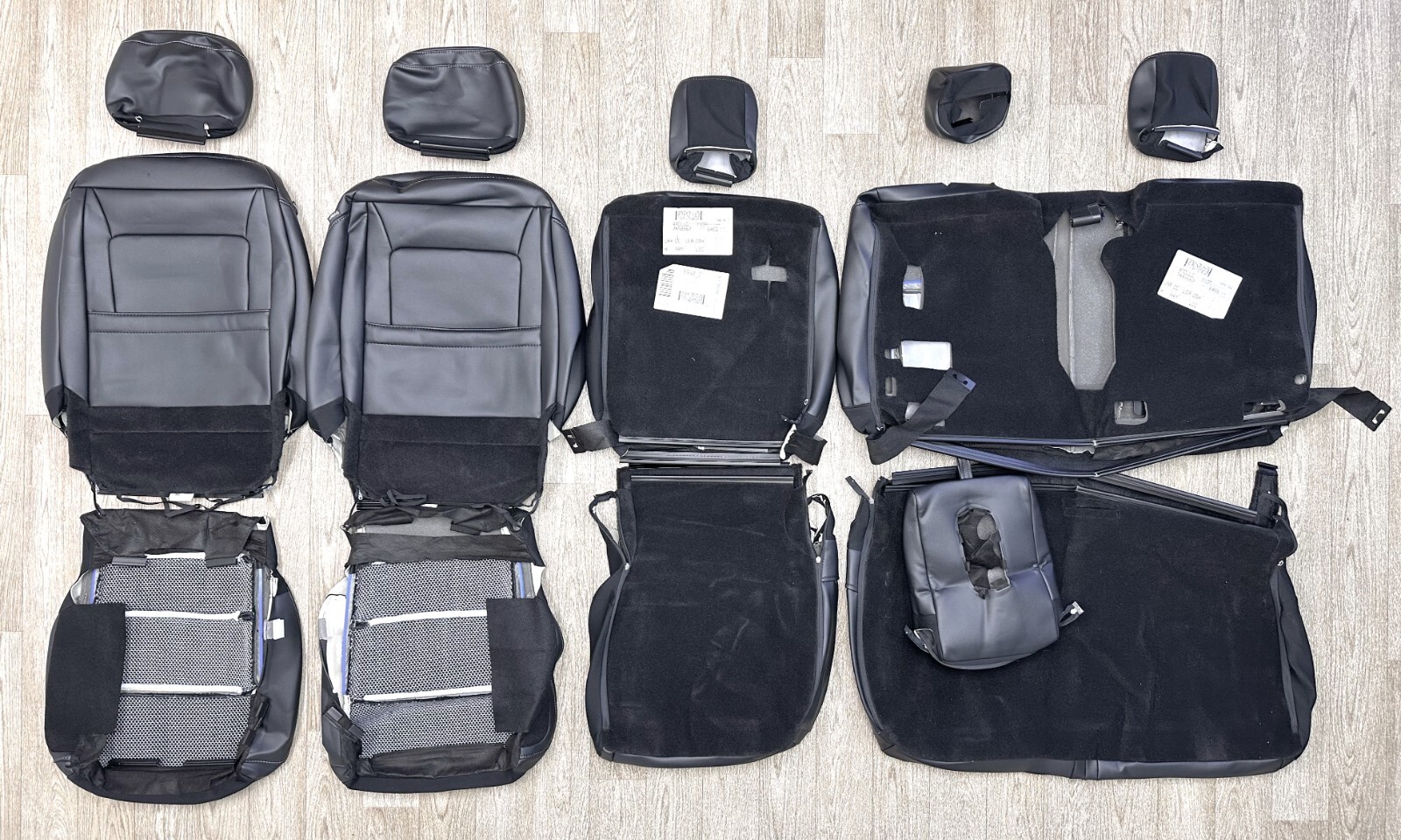 2024 ORIGINAL FORD F150 LARIAT LEATHER SEAT COVER UPHOLSTERY LIGHT BROWN PIPING