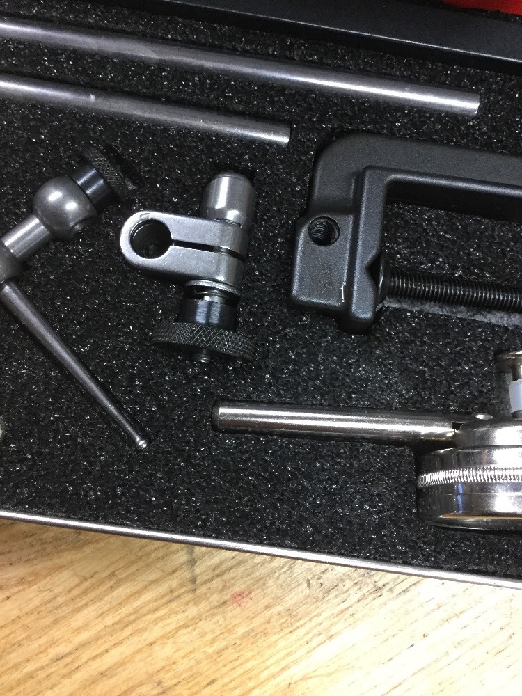 Starrett 196A1Z Dial Test Indicator Kit Universal Back Plunger w/ case USA