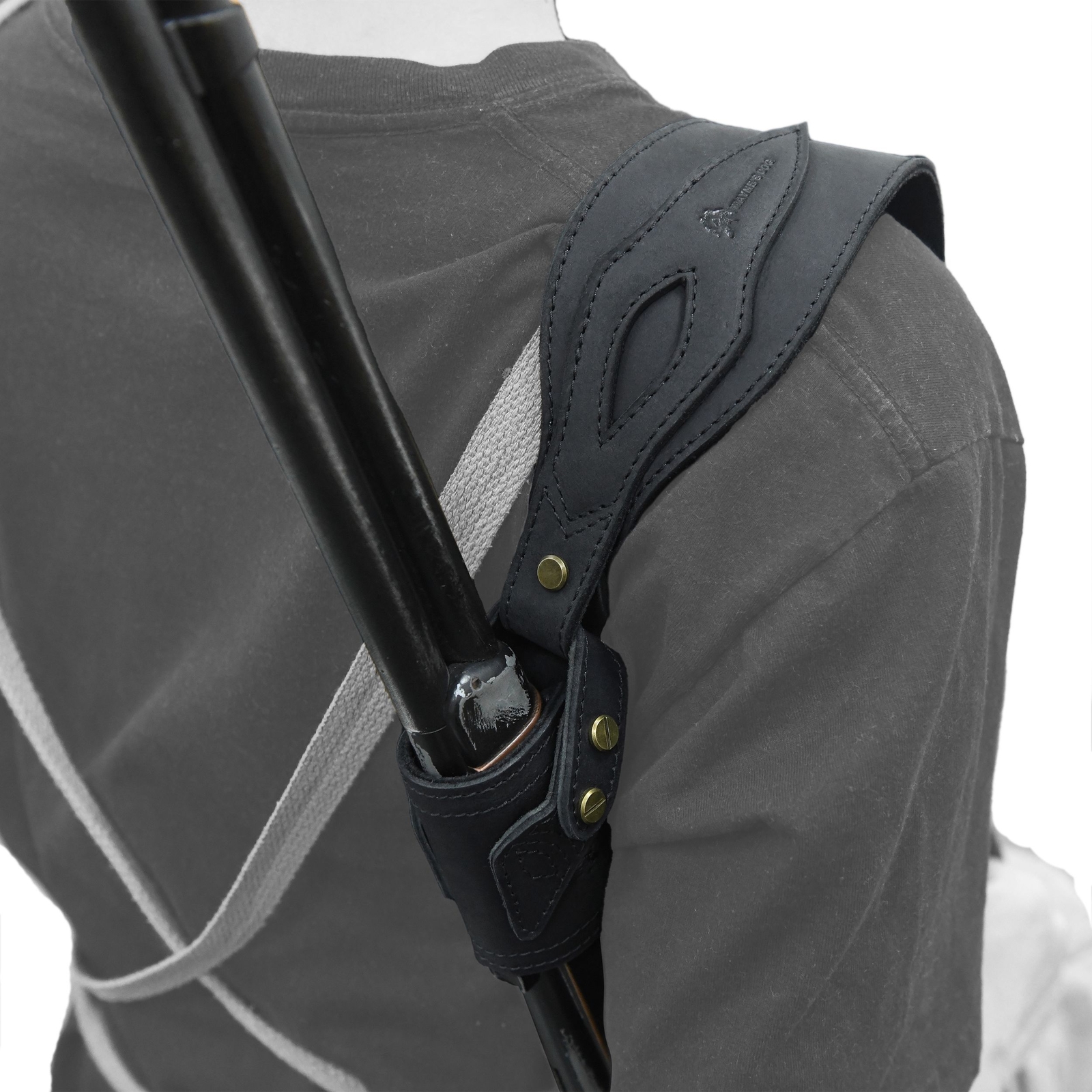 1 Suit Leather Rifle No Drill Harnessed Buttstock + Sling Loop + Shoulder Sling