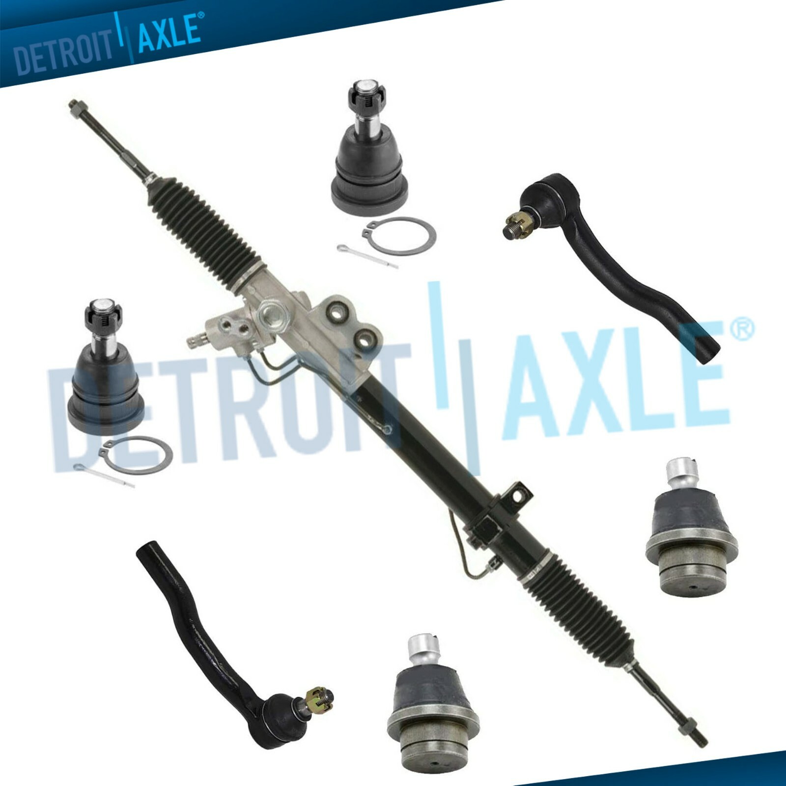 Power Steering Rack & Pinion Tierod Ball Joint Kit for Nissan Titan Armada QX56