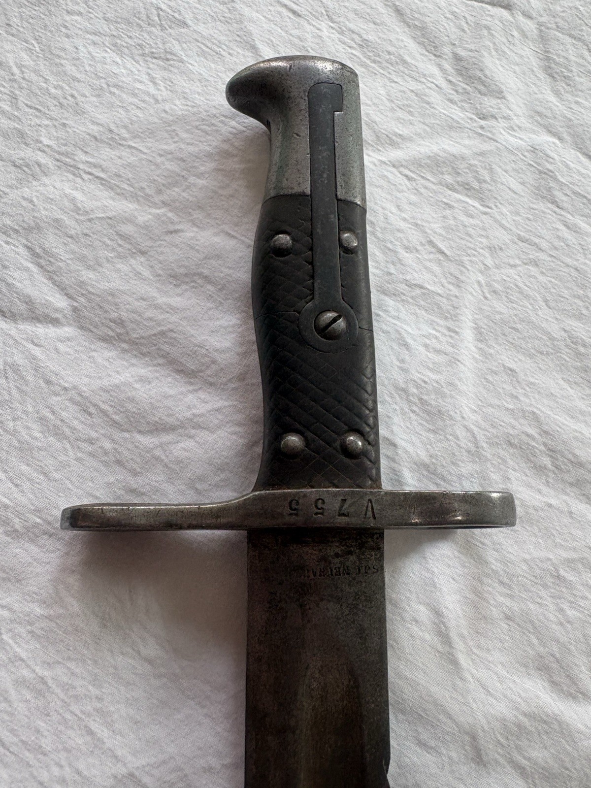 Swiss Vetterli Neuhausen Saw back Bayonet S.J.C. NEUHAUSEN 24"