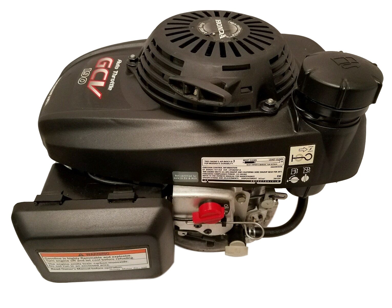 GCV 190 Honda 6hp Over Head Cam Motor 7/8" x 1-7/8" Vertical Shaft Engine