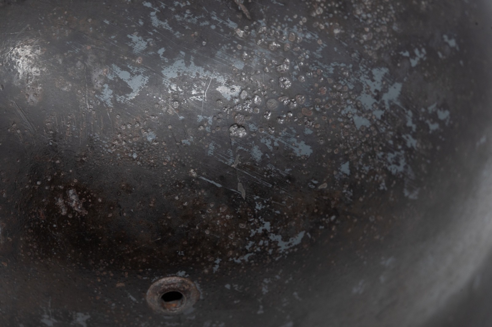 WWII German M35 Luftwaffe Helmet With Reproduction Liner and Chinstrap