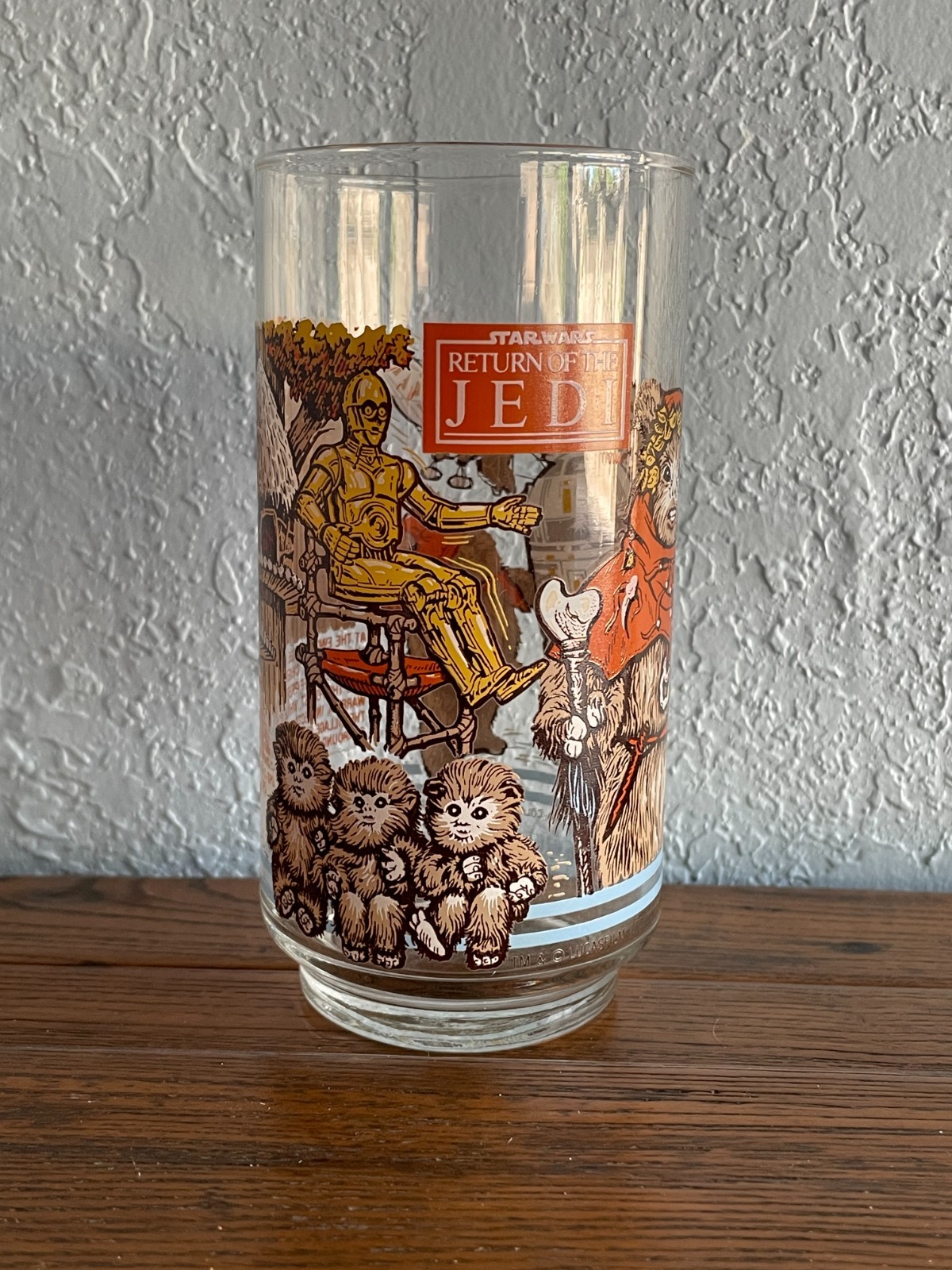 1983 Star Wars Return of the Jedi Burger King Drinking Glasses - Set of 4