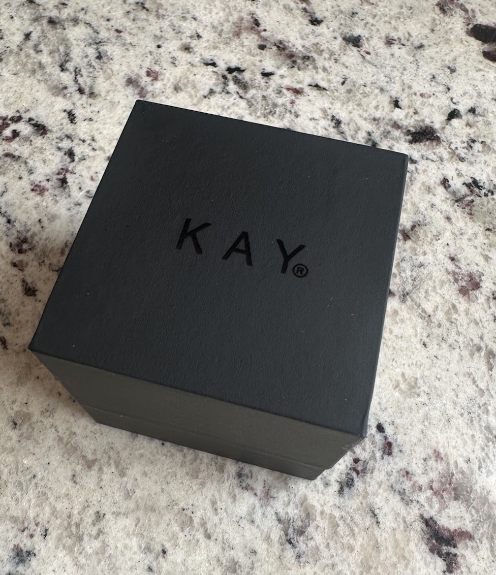 NEW KAY Jewelers Empty Black Ring Necklace & Earrings Presentation Box *Pls Read