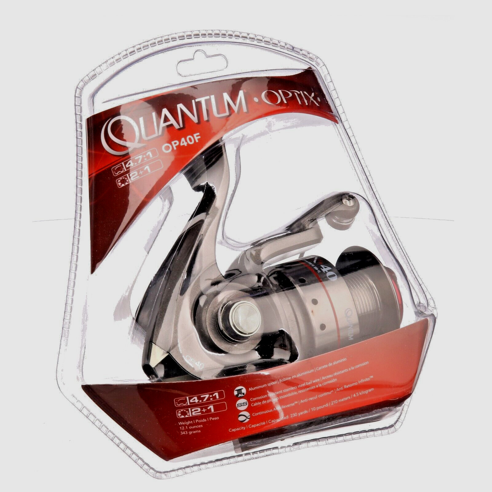 Quantum OPTIX OP40F Spinning Reel - NEW & Sealed - FAST Shipping!
