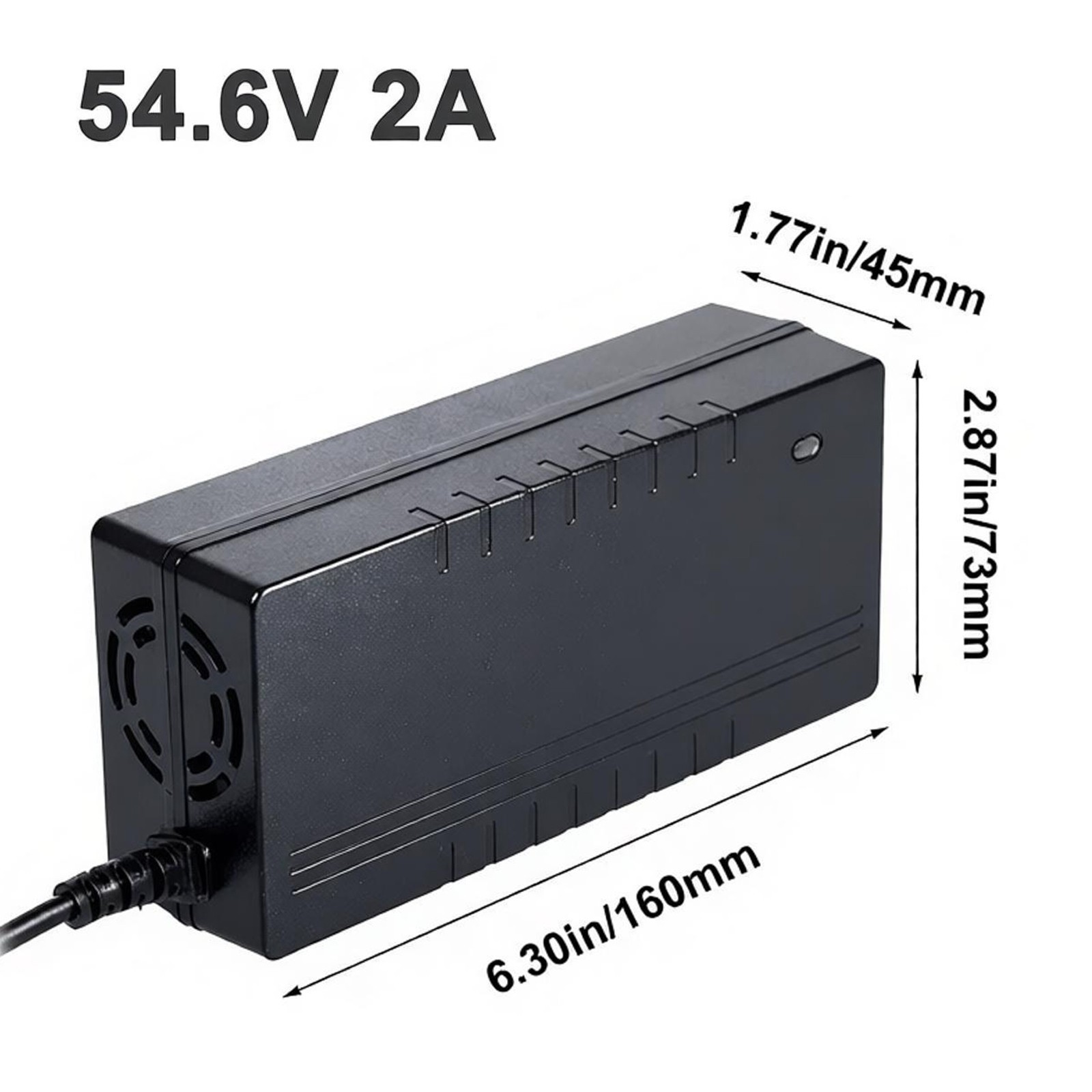 UUG 54.6V 2A Smart Charger 48V Electric Bike Lithium Battery DC 5.5x2.1mm Plug