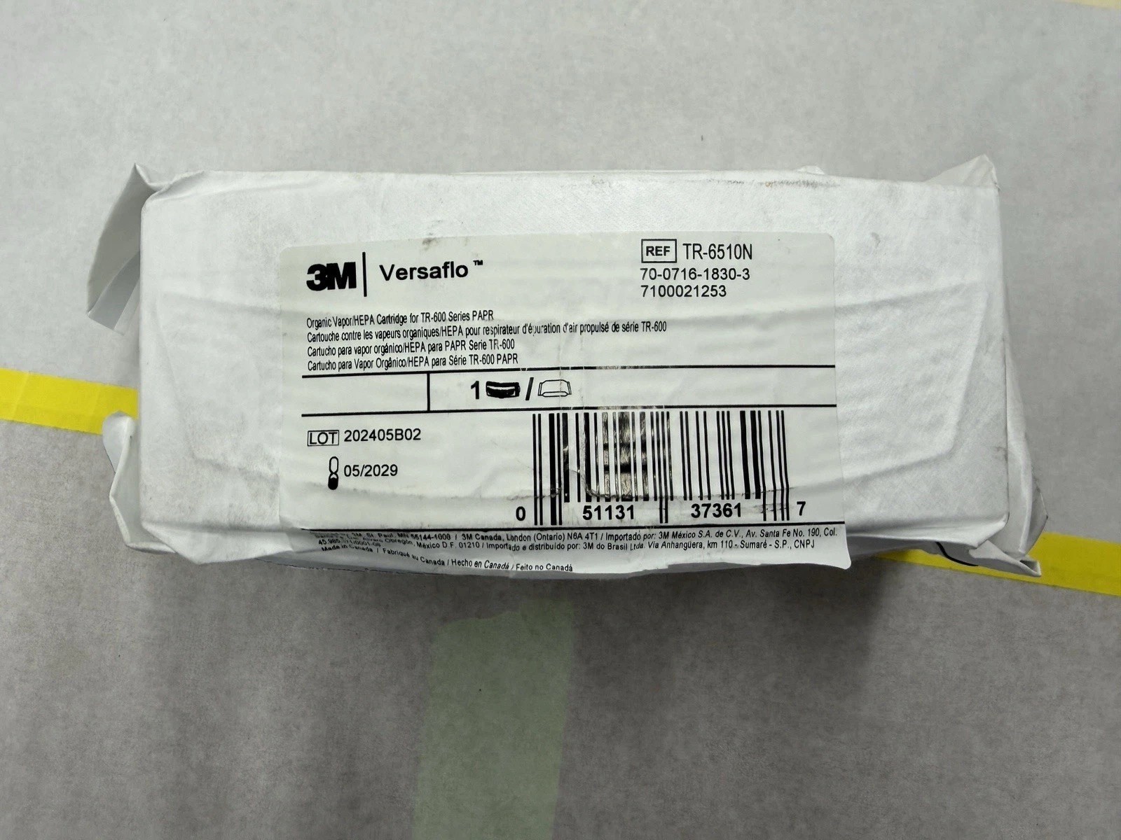 3M TR-6510N Versaflo Mask Replacement Cartridge Filter,