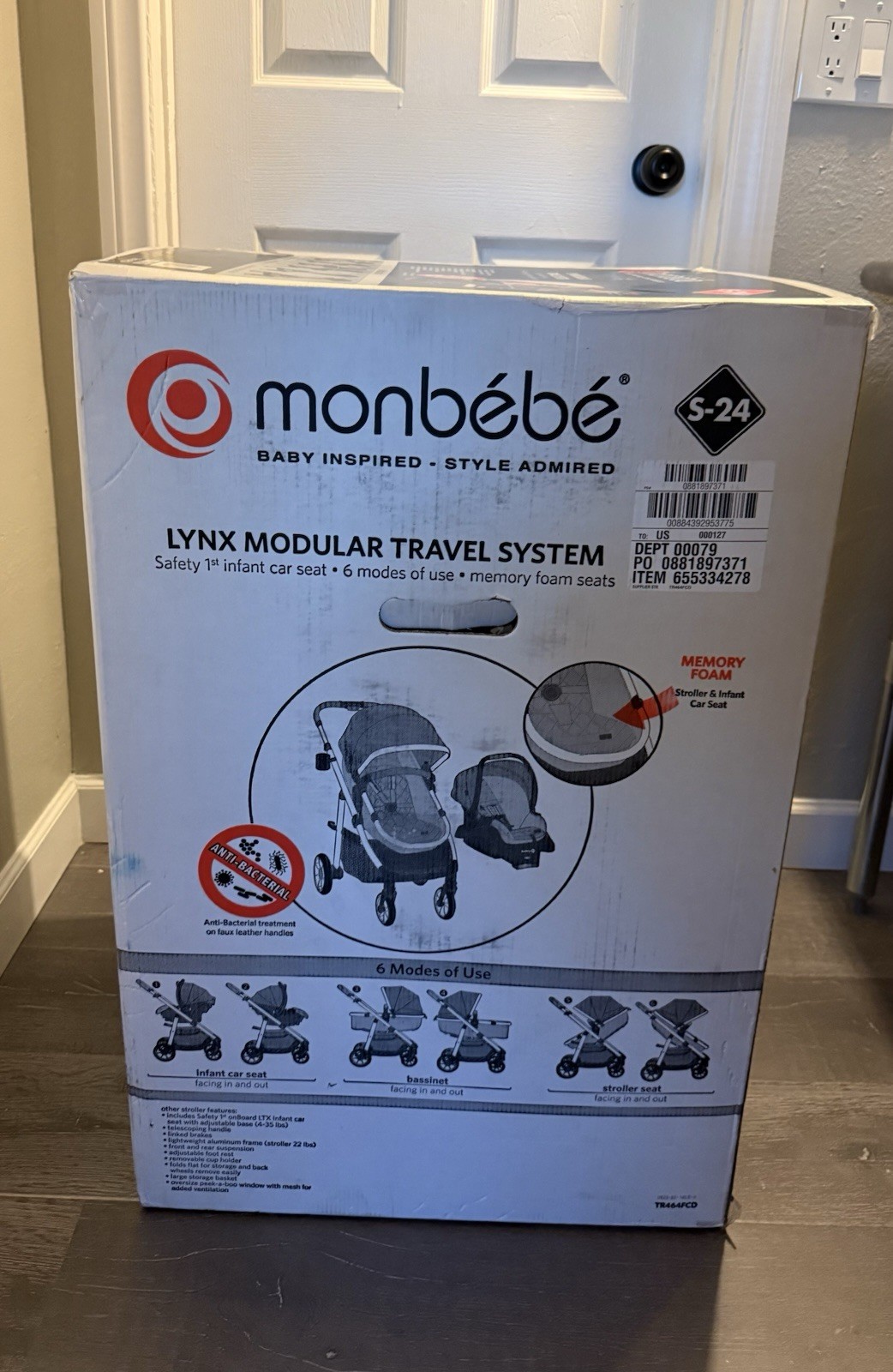 Monbebe TR464FCD Unisex Car Seat Stroller Combo