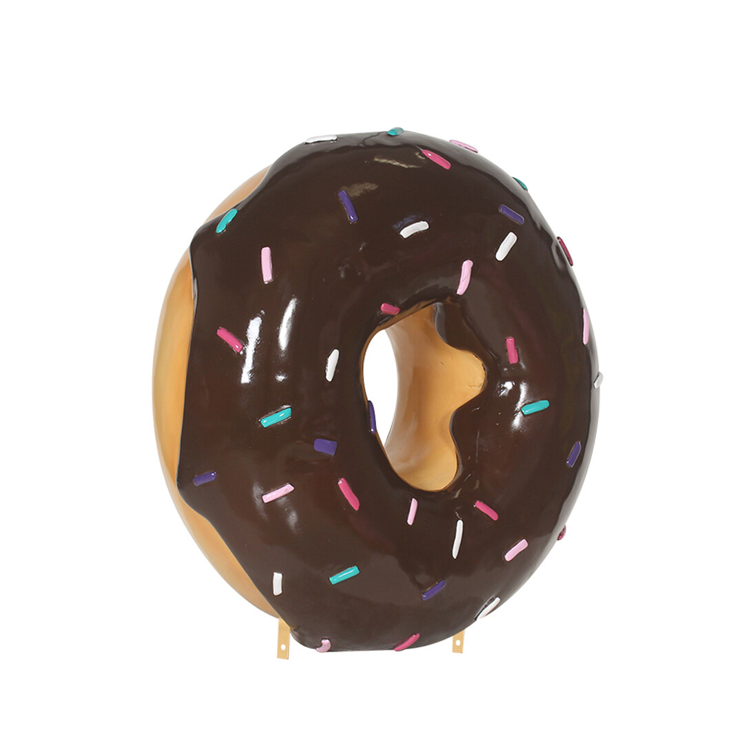 Donut Statue Extra Large Sculpture Hanging Donuts Chocolate Indoor & Out 30"